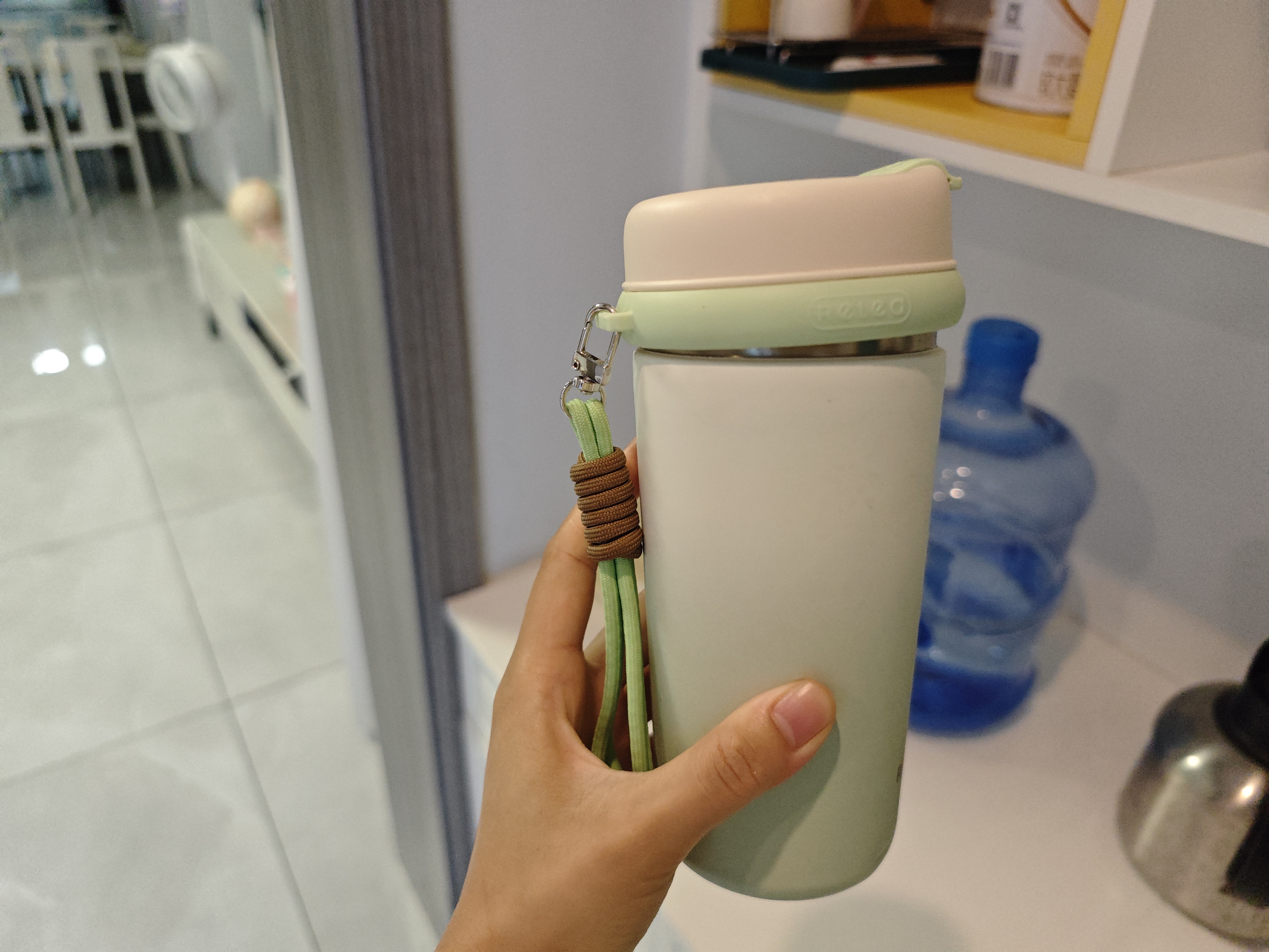 物生物保温咖啡杯316L不锈钢女大容量高颜值茶水分离学生喝水杯子礼物 实拍图