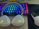 ROG棱镜2头戴式游戏耳机 无线三模连接 Speednova技术轻量化电竞耳机环绕7.1音效3.5mm影之刃零月耀白 实拍图