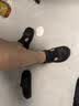 特步（XTEP）运动拖鞋子男款青少年洞洞鞋男士外穿秋季沙滩凉鞋男043黑色44-45 实拍图