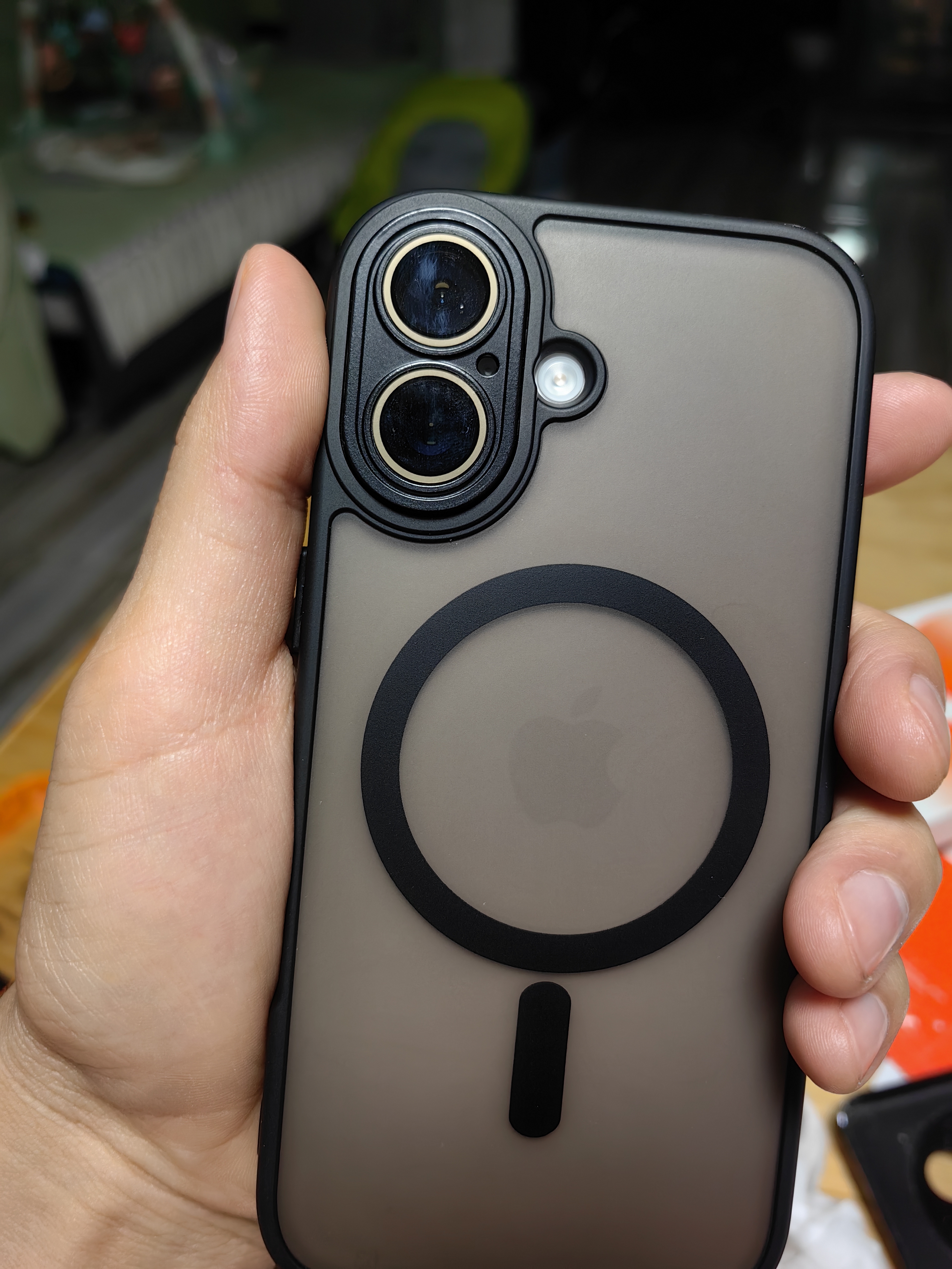 KEKLLE【肤感磁吸】适用iPhone17手机壳 苹果17保护套 磁吸磨砂防摔抗指纹镜头全包软边保护套 午夜黑 实拍图