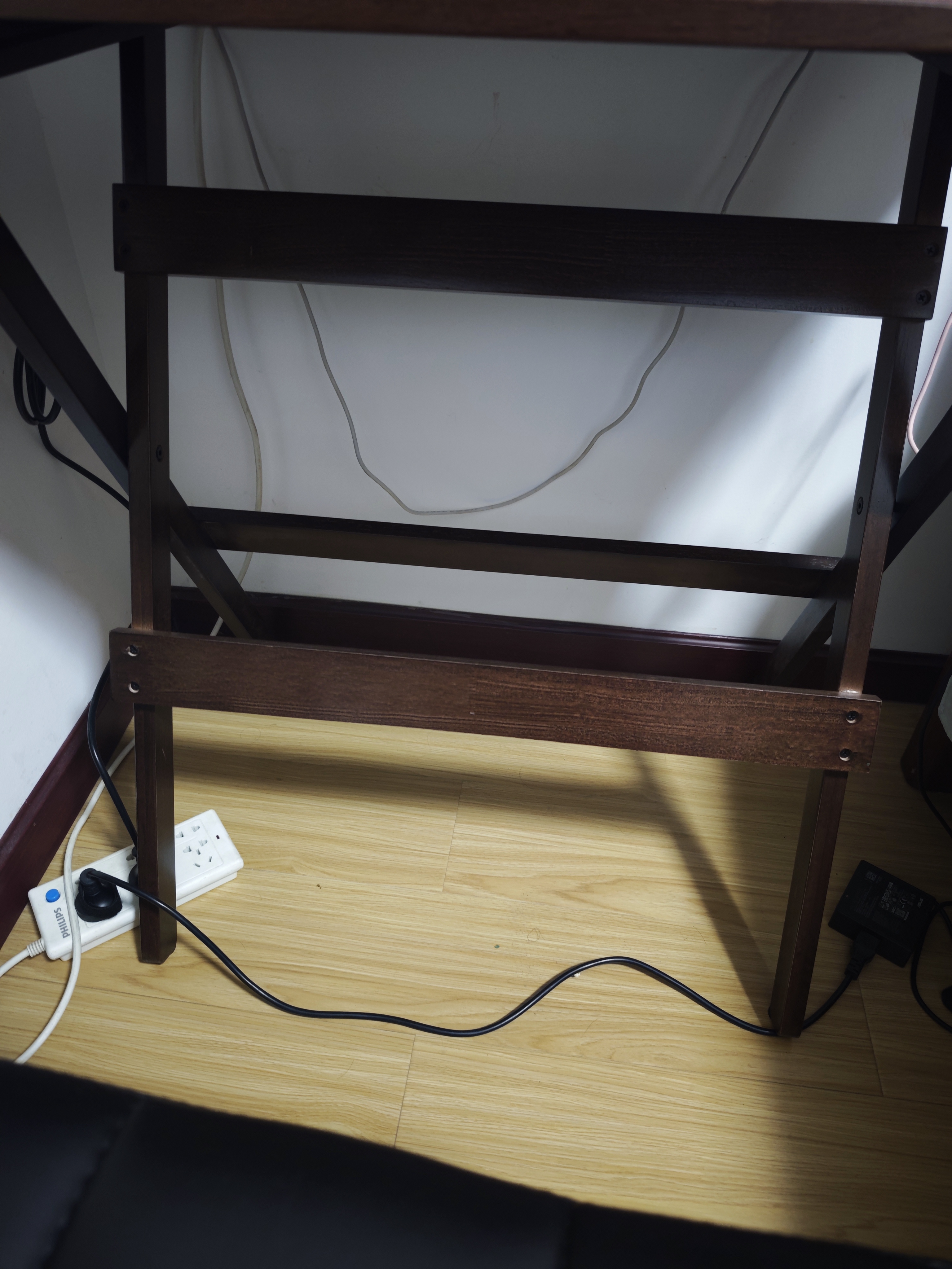 家逸实木折叠书桌学生家用电脑桌学习桌书房办公桌小户型床边写字桌子 实拍图
