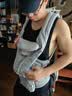 ERGObaby二狗婴儿背带透气新生儿腰凳M型坐姿出行带娃神器不闷汗Deluxe灰 实拍图
