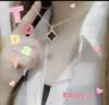 四叶花夏百搭女秋冬时尚小香风气质项链轻奢小众ins潮网红锁骨链 黑四叶草项链【金色】 实拍图