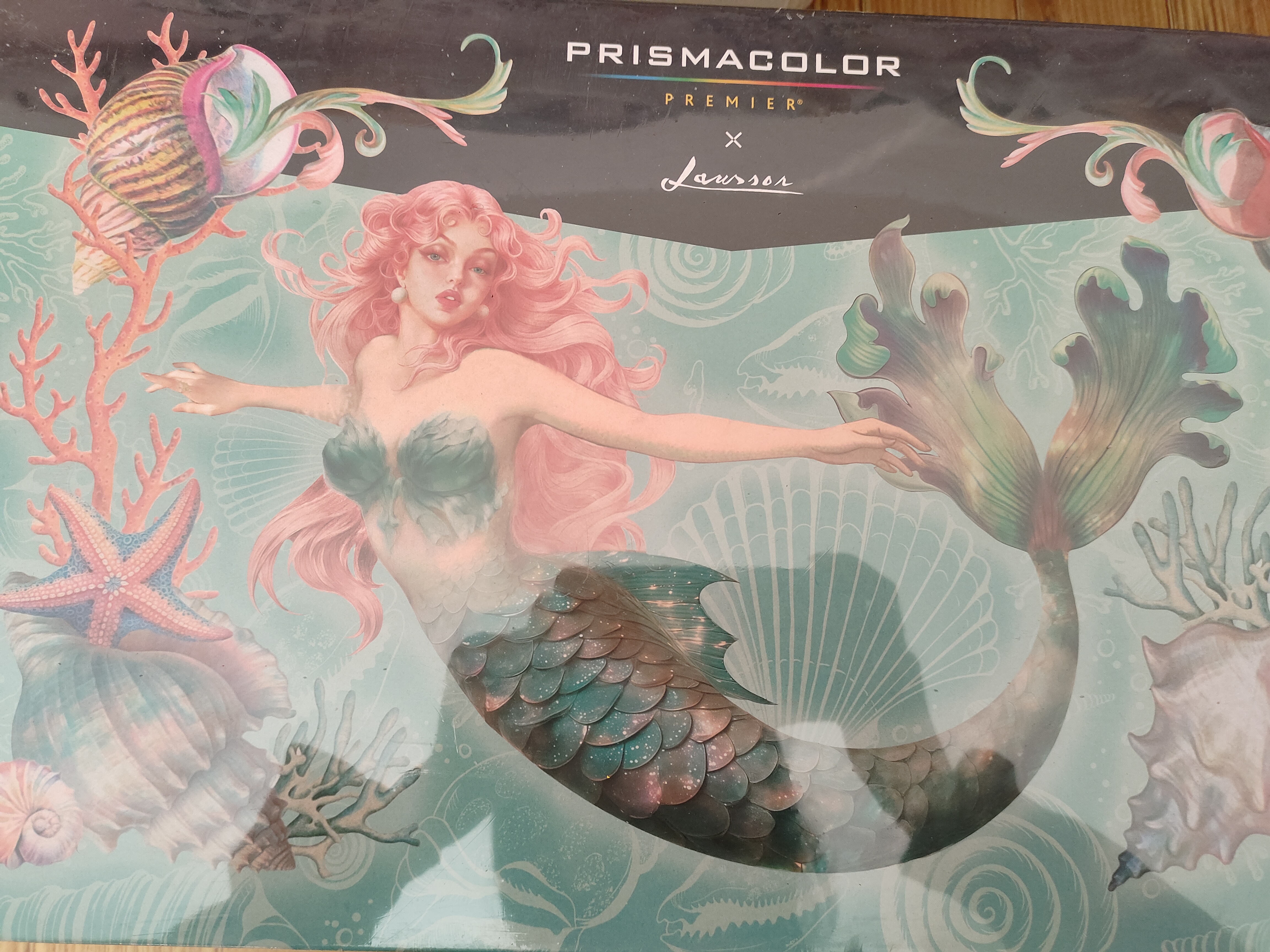 霹雳马（PRISMACOLOR）彩铅美人鱼油性彩铅礼盒138支联名彩铅套装美国三福520礼物文具礼盒 实拍图