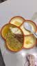 COOKSS宝宝餐盘硅胶学吃饭分格儿童餐具辅食碗餐盘带吸盘 双拼橙 实拍图