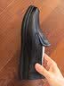 骆驼（CAMEL）商务休闲鞋中年男士牛软皮套脚鞋 A132287560-1 黑色 40 实拍图