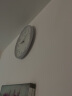 丽声（RHYTHM）时钟 静音客厅挂钟现代简约创意挂表经典圆形时尚钟表挂墙卧室家居石英钟32cm纯白CMG529XC03 实拍图