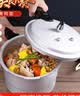 双喜高压锅铝合金燃气电磁炉通用防爆家用压力锅20CM/4.8L【蒸格款】 实拍图