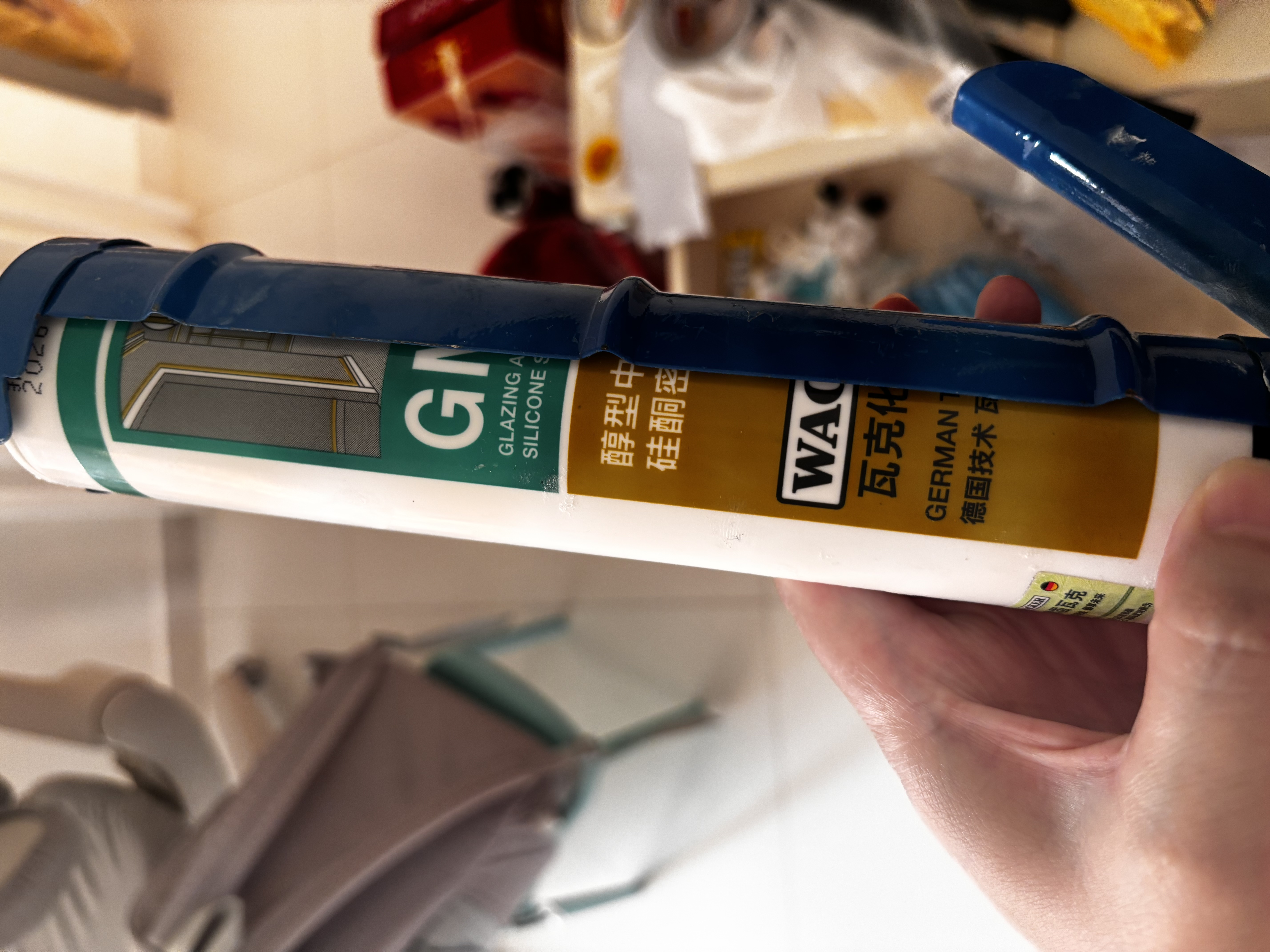 瓦克（WACKER）GM玻璃胶通用型厨卫密封胶美容胶中性门窗橱柜封边胶白色 实拍图