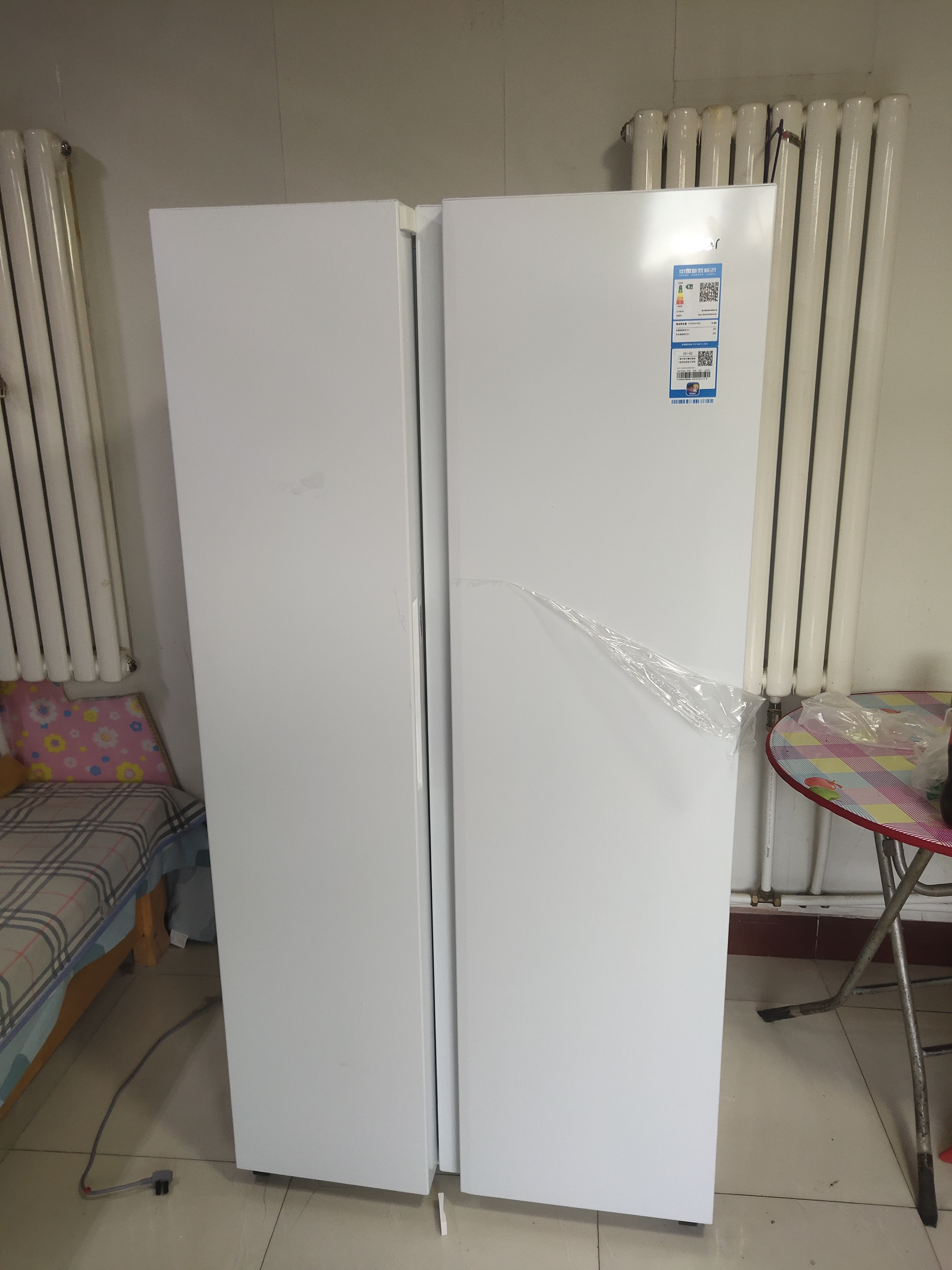 海尔（Haier）冰箱620升双开门对开门大容量风冷无霜一级能效抗菌静音双变频节能省电家用租房白色电冰箱 【冰雪白620升】黑金净化+90°开门悬停 实拍图
