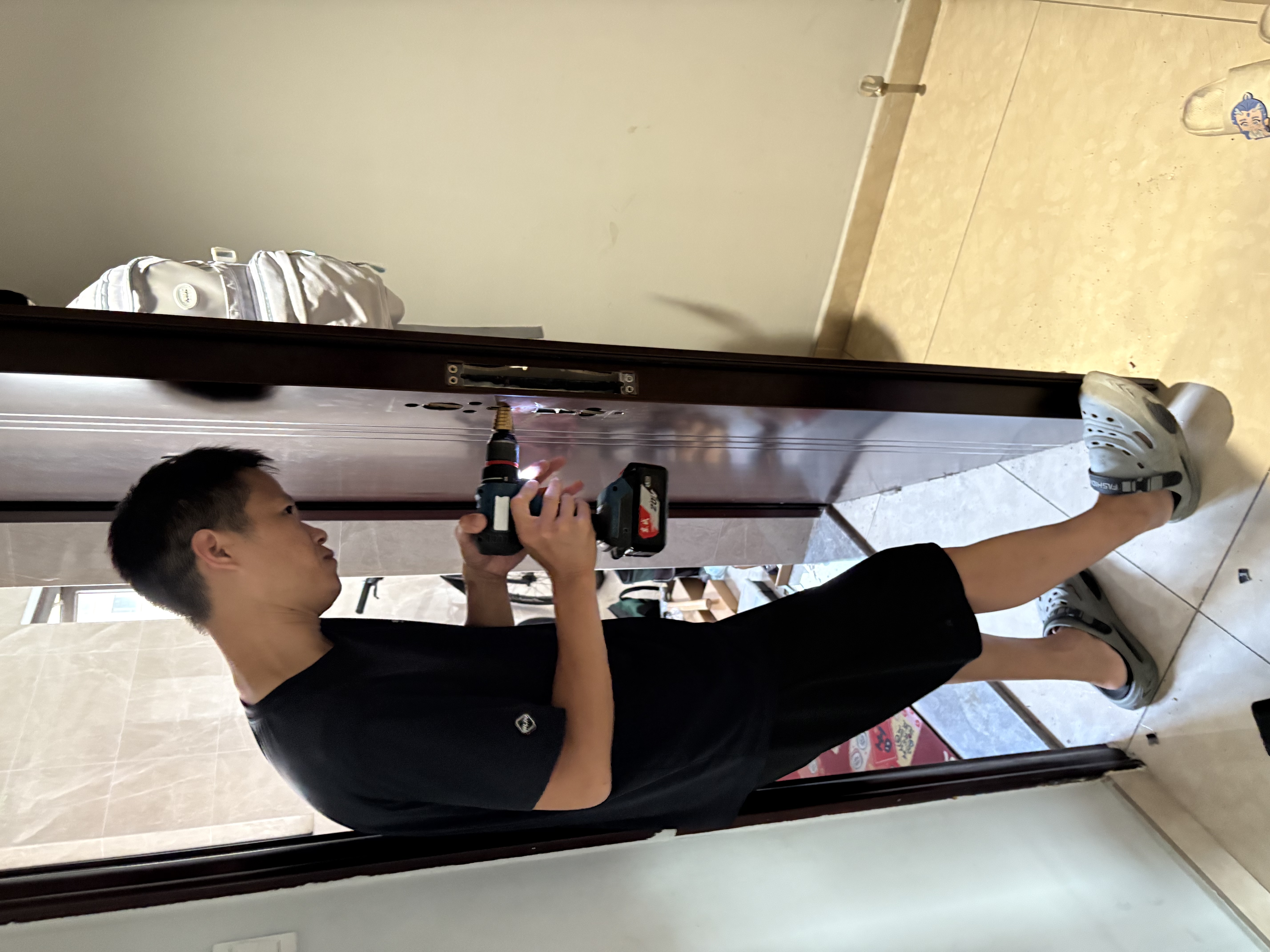 BECK智能门锁十大品牌家用指纹锁入户密码锁防盗智能电子锁 V10W 实拍图