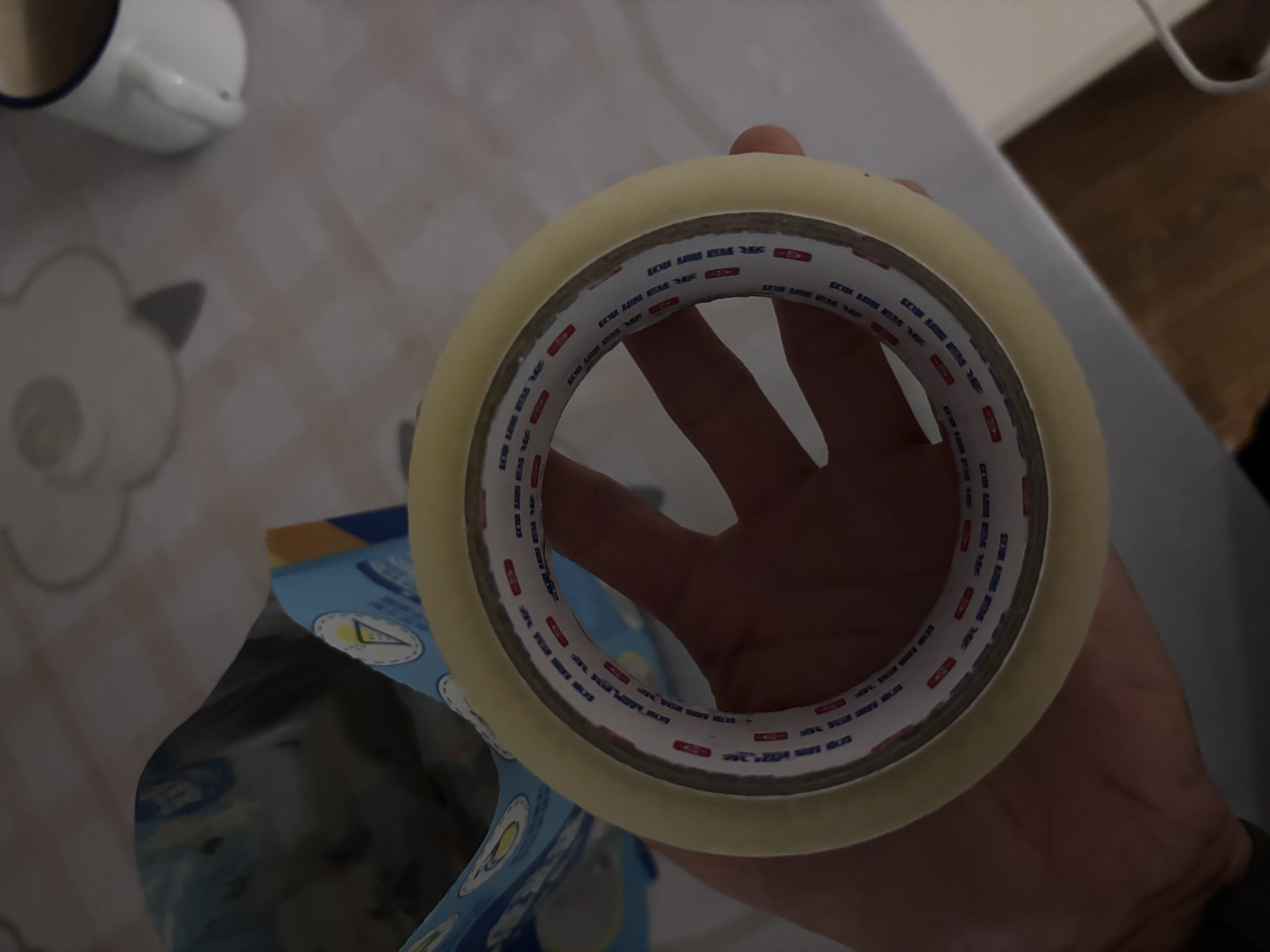永冠透明胶带封箱封口快递打包宽胶带货物搬家45mm*60y（54.84m）*1卷 实拍图