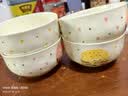 碗家用吃饭碗新款可爱ins风餐具陶瓷釉下彩高颜值简约少女心 4.5英寸新款奶油碗4只装 实拍图