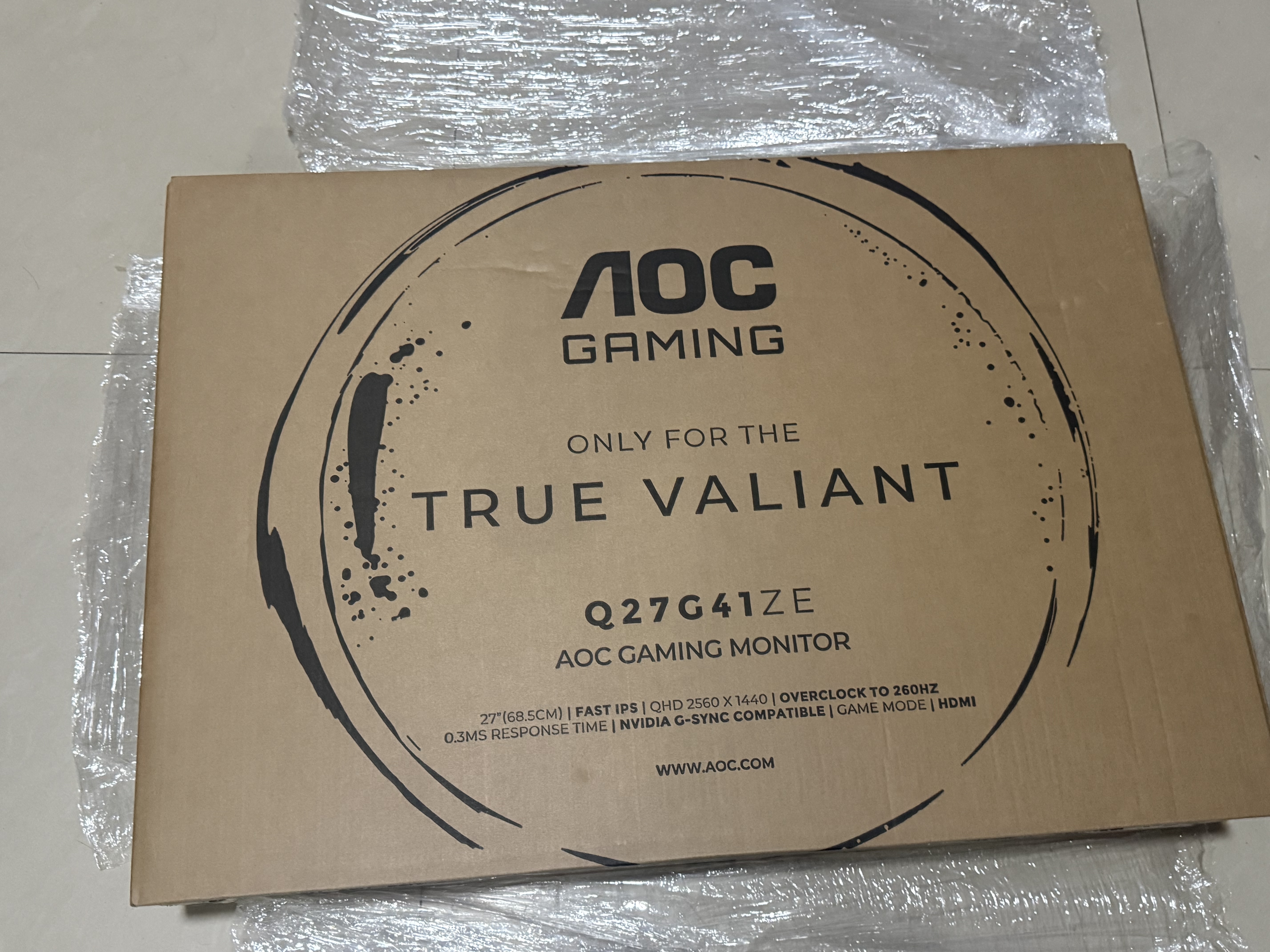 AOC 27英寸 2K电竞显示器 Fast IPS 快速液晶HDR10电脑0.5ms台式游戏显示屏幕 【入门版】2K 260Hz Q27G41ZE 实拍图