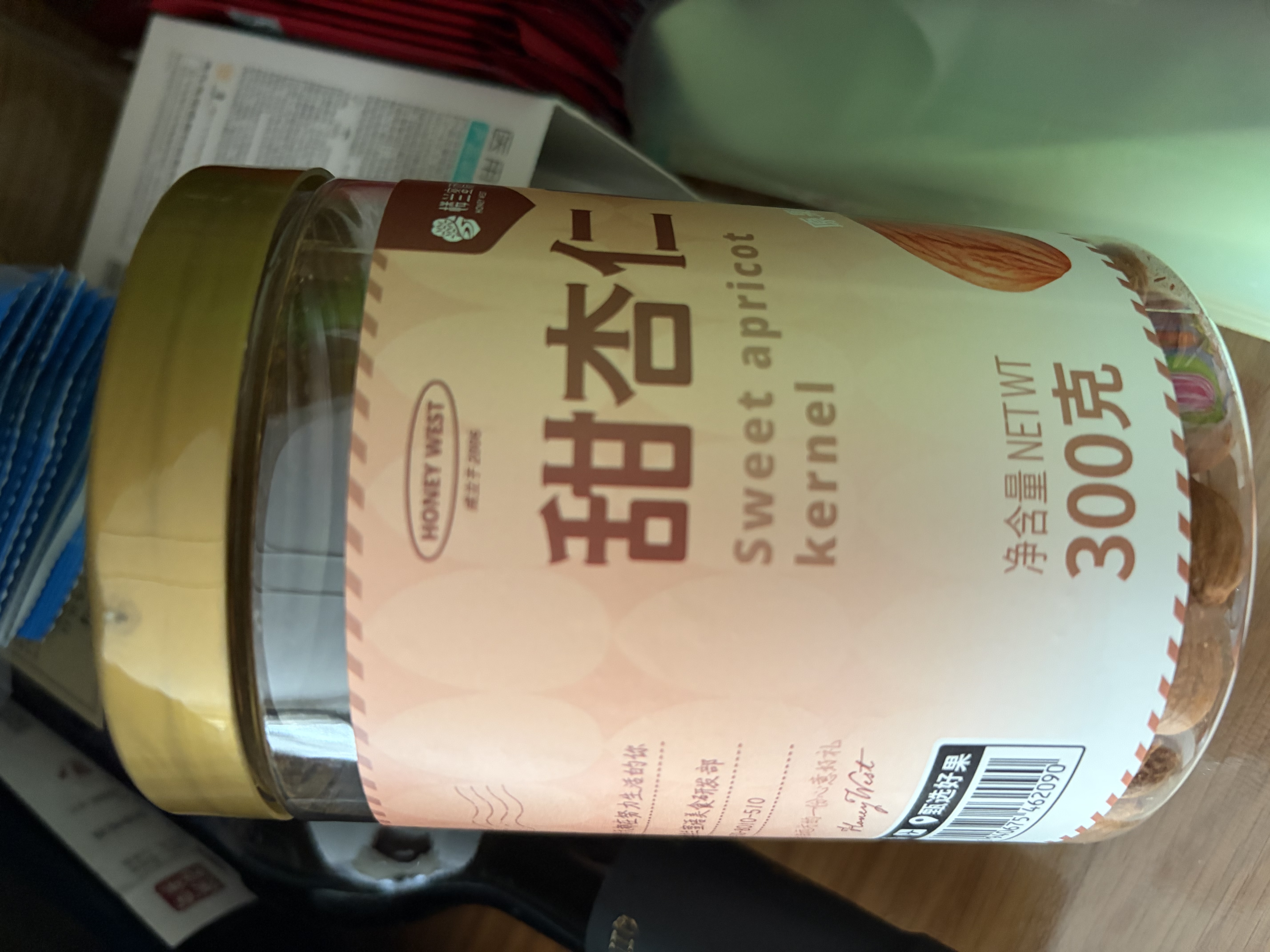 楼兰蜜语甜杏仁300g/罐新货原味南杏仁片烘焙坚果可做杏仁露开罐即食零食 实拍图