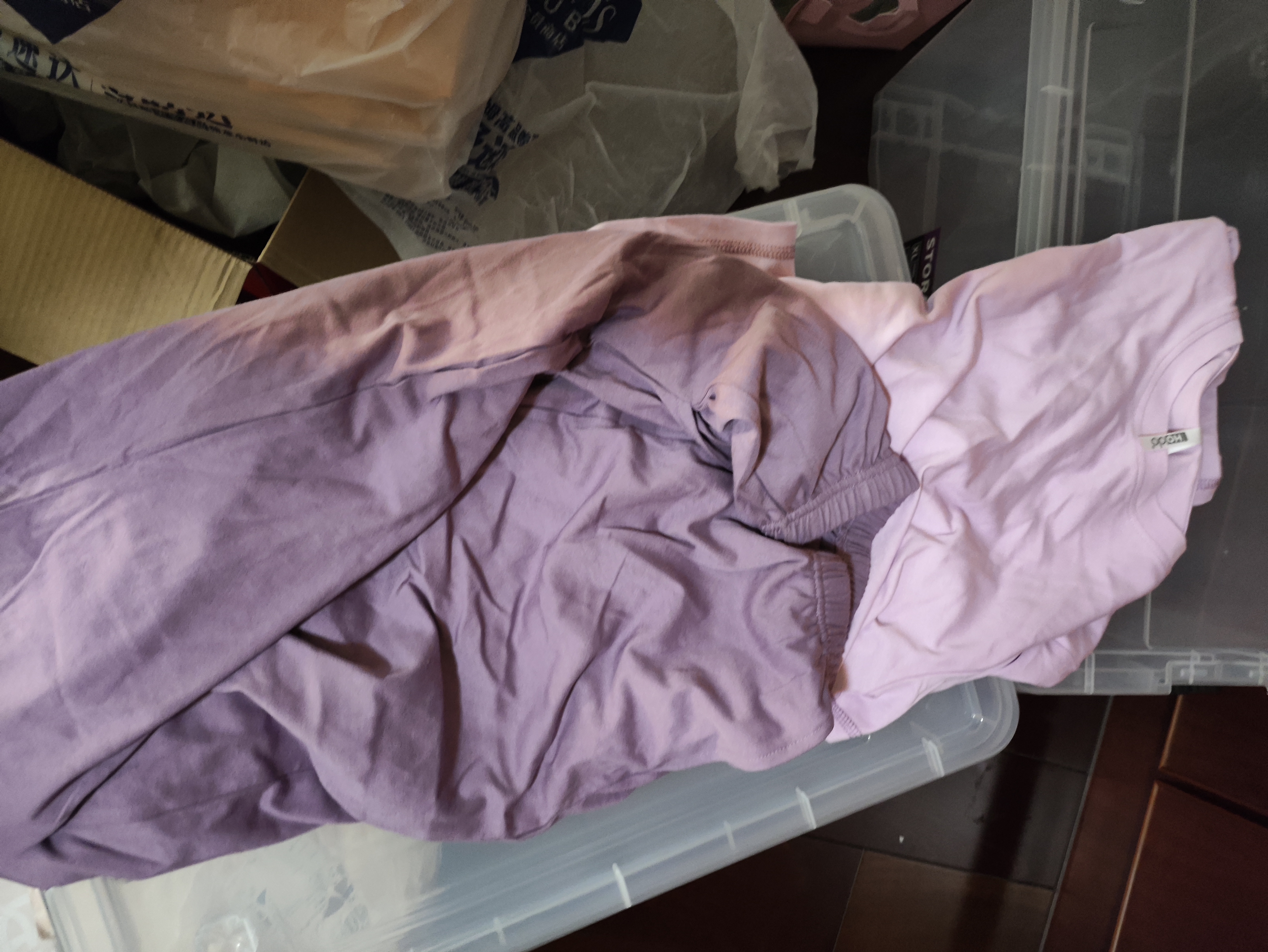 红豆居家睡衣女夏季纯棉休闲短袖短裤女士睡衣可外穿家居服香芋紫160/84A 实拍图