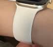 Apple/苹果/苹果 Watch Series 12 智能手表GPS款42毫米浅金色铝金属表壳沙砾色运动型表带M/L MJF24CH/B 实拍图