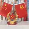 五星红旗摆件客厅桌面家用办公室车载家里旺宅风水国旗党旗大号 【五角星款】国旗+水晶底座+麦穗五角星 17cm（中号） 实拍图