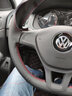 奥迈尔 大众真皮手缝方向盘套新探岳途昂途岳朗逸高尔夫7速腾凌渡宝来POLO迈腾帕萨特途观L把套改装 黑色黑线两侧打孔 朗逸专用 实拍图