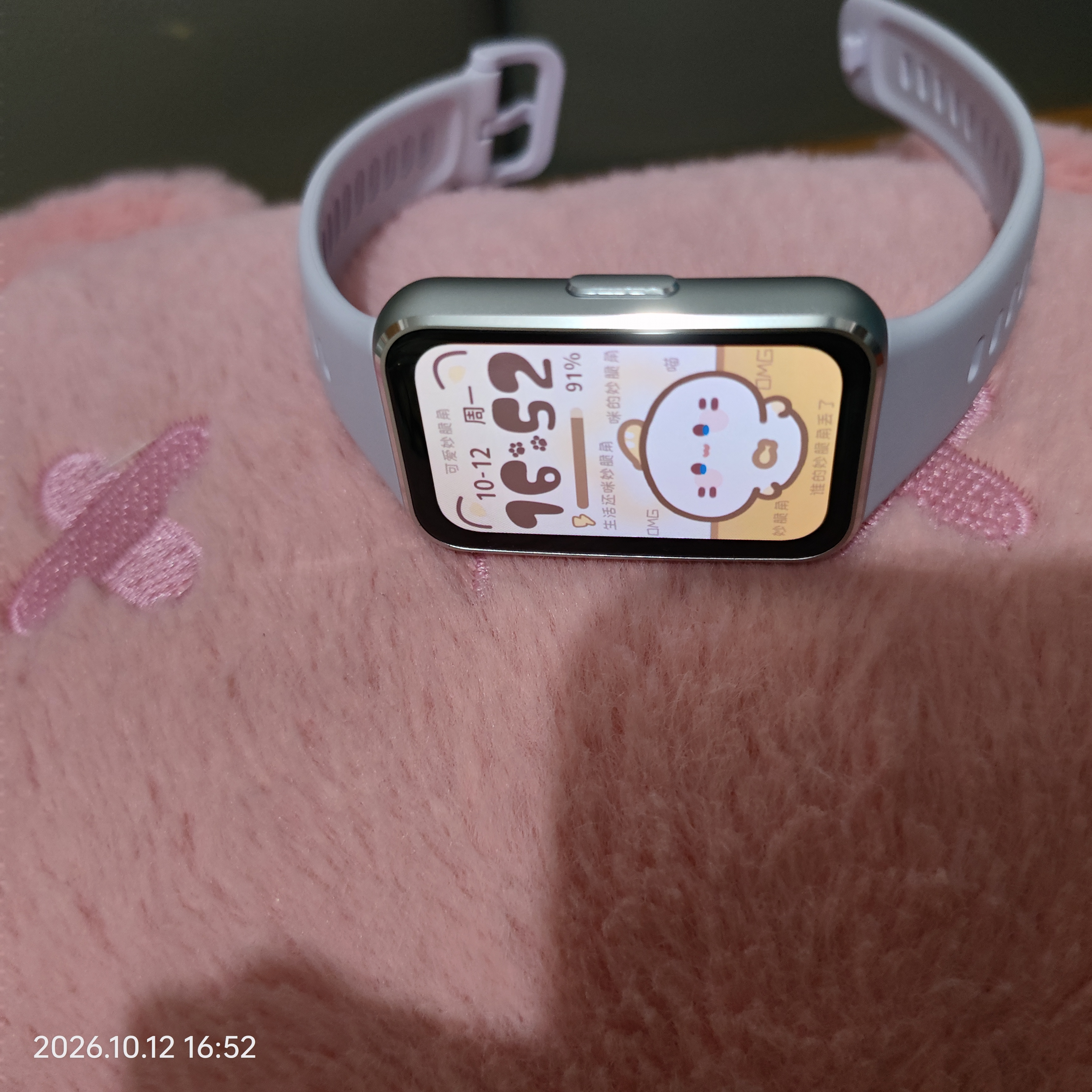 华为手环11 NFC版 流光紫 铝合金表壳1.62英寸流畅大屏专业睡眠健康监测华为运动手环 实拍图