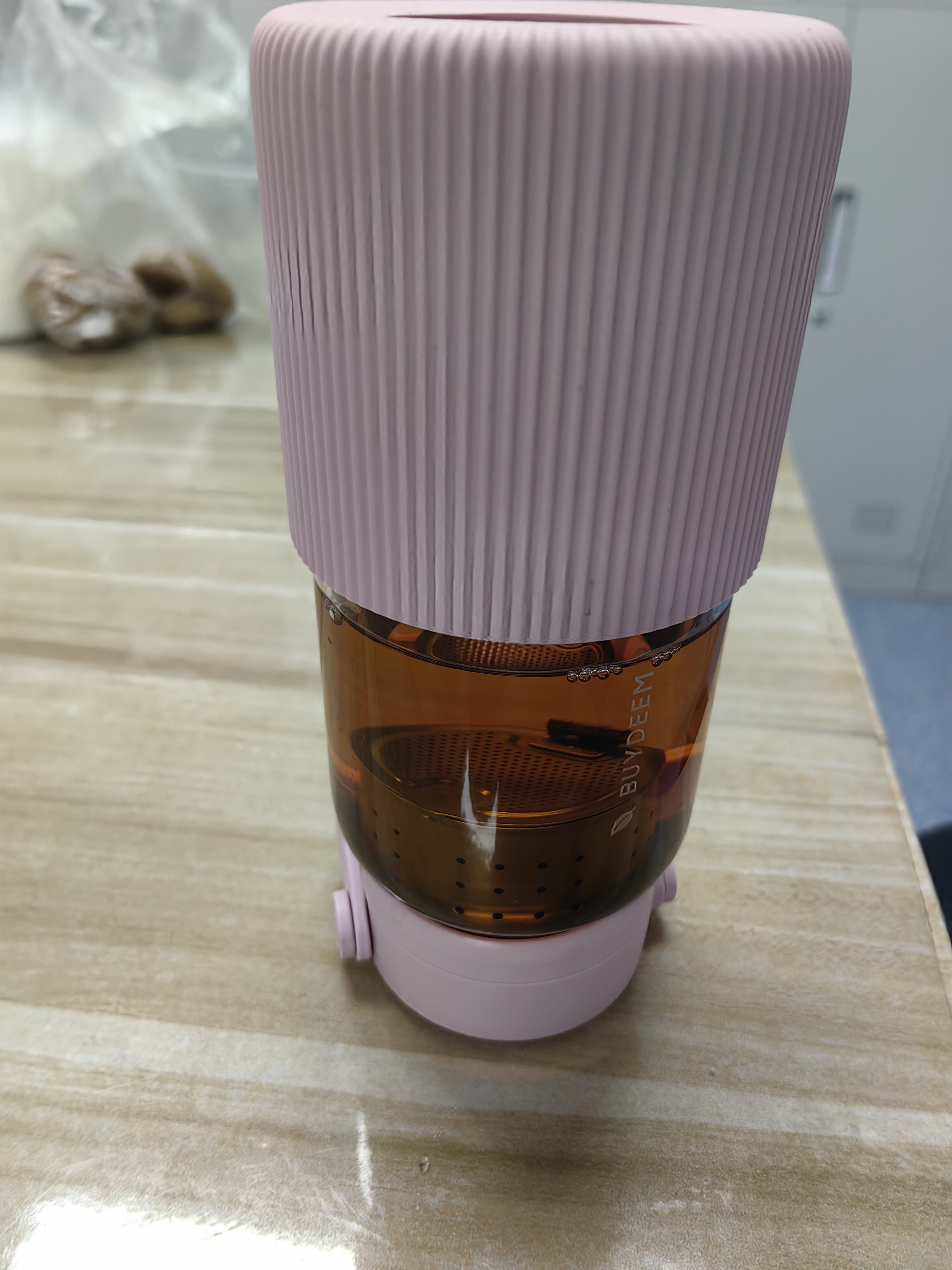 北鼎（Buydeem）泡茶随手杯茶水分离杯纯钛茶篮玻璃水杯男女款杯子中秋节礼物 实拍图