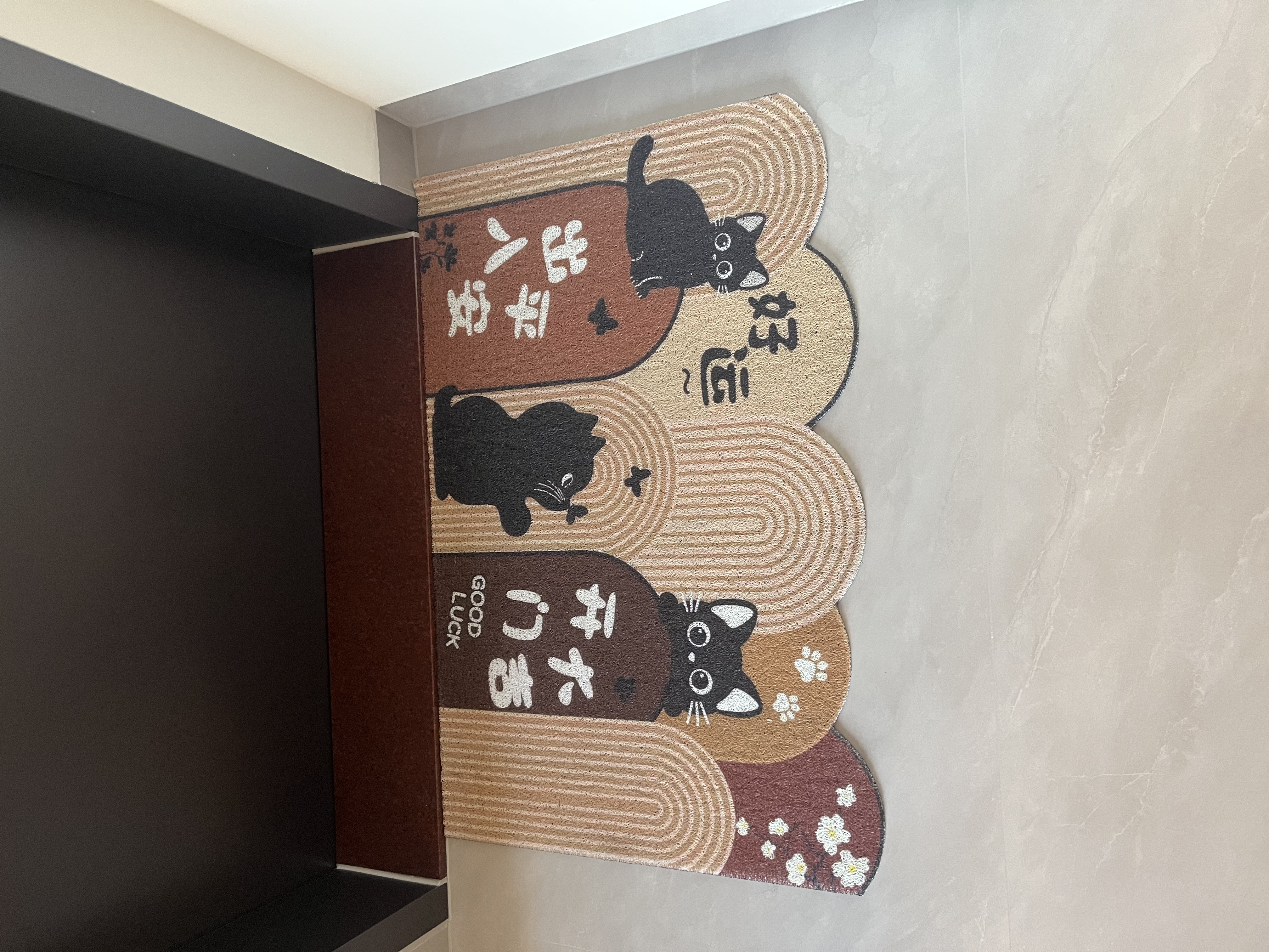 八海鸟马年入户地垫家用室内门口进门防滑丝圈脚垫耐脏地款60*90cm 实拍图