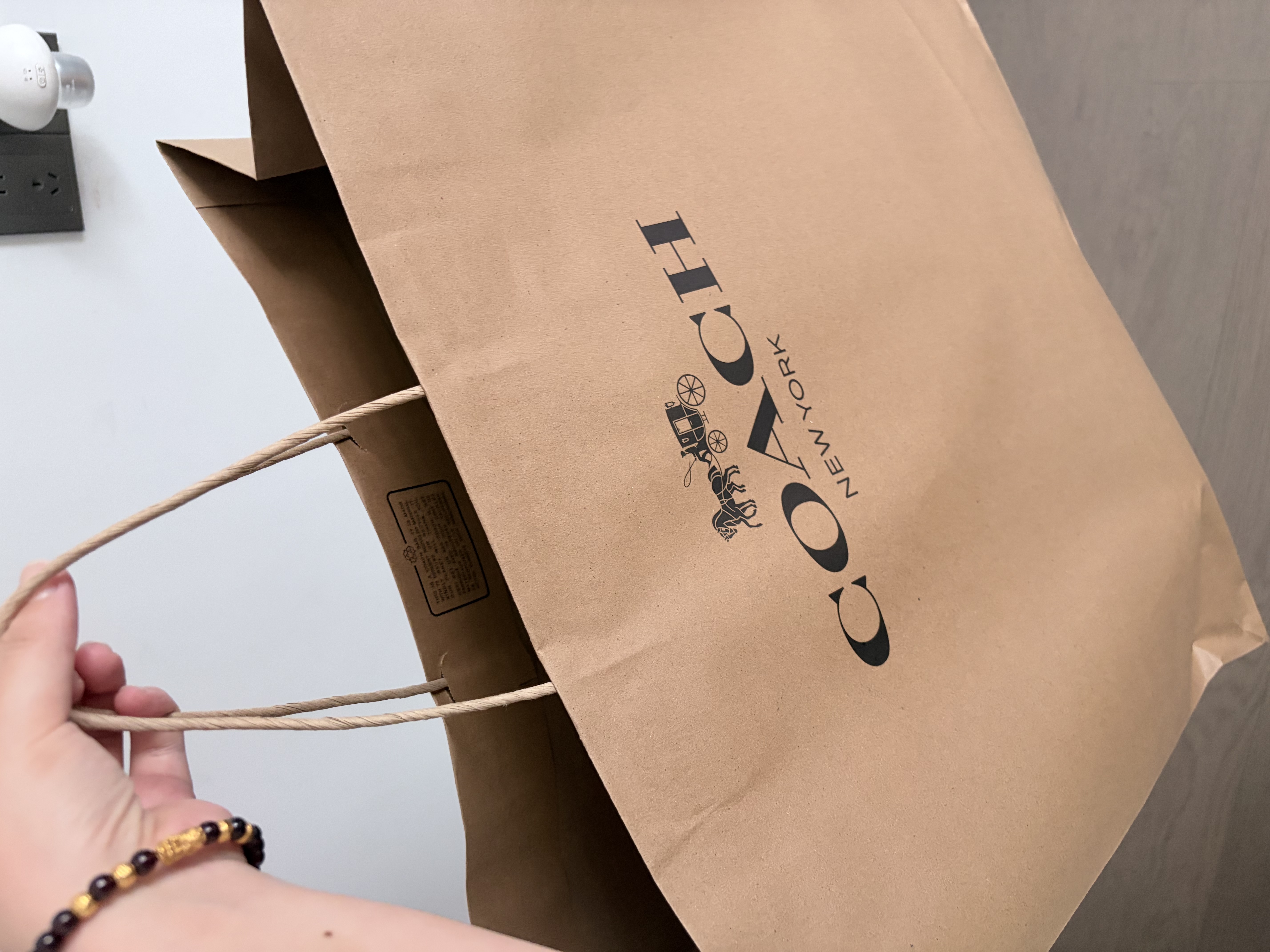 蔻驰（COACH）【品牌直供】女士CITY33大号手提单肩托特包奶茶CV976礼物次日达 实拍图