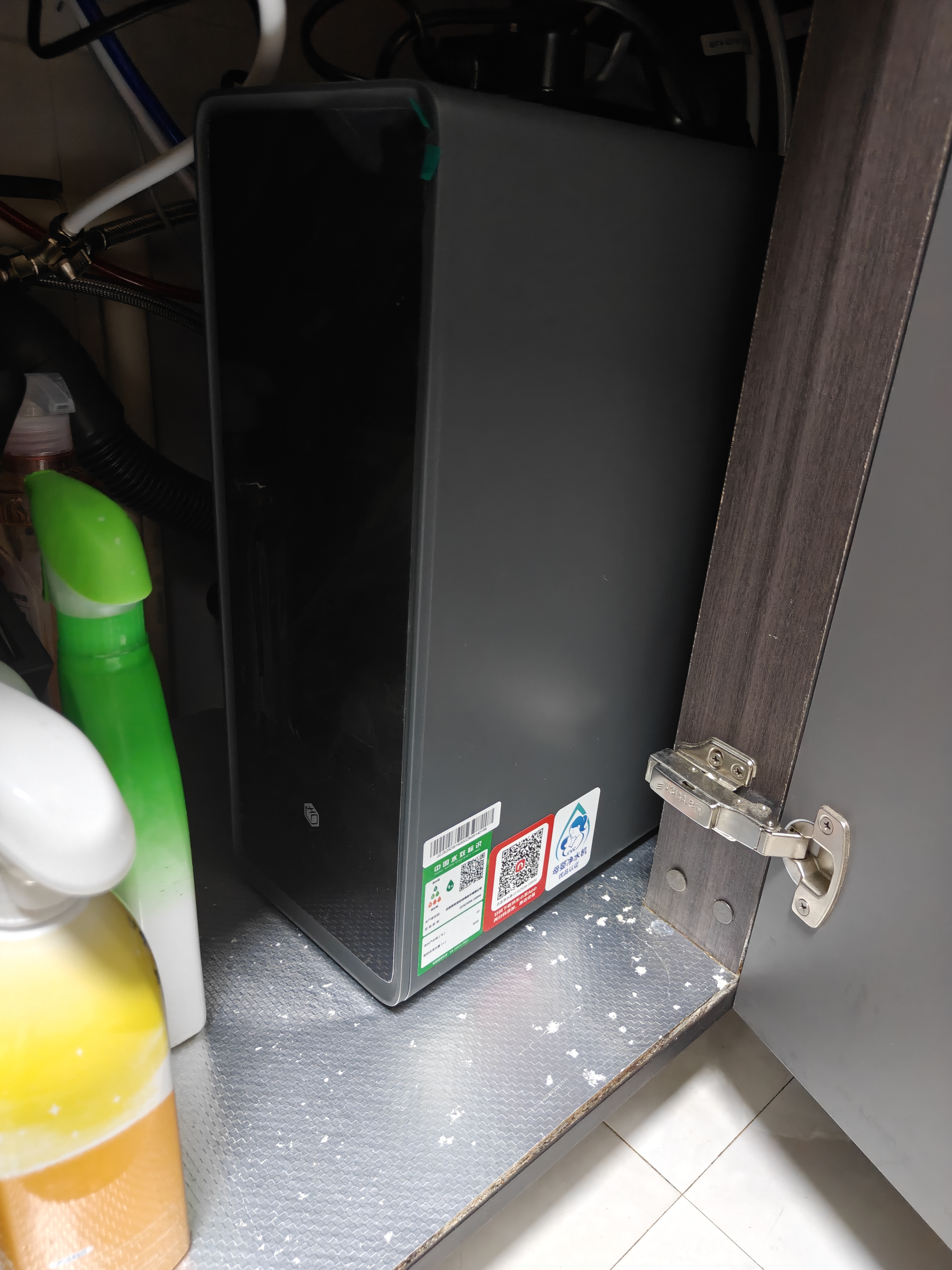 京东京造净水器飞跃1800通量1600G 8年陶氏反渗透RO 水路抑菌 微气泡洗0阻垢剂母婴直饮净水机家用厨房台下 实拍图