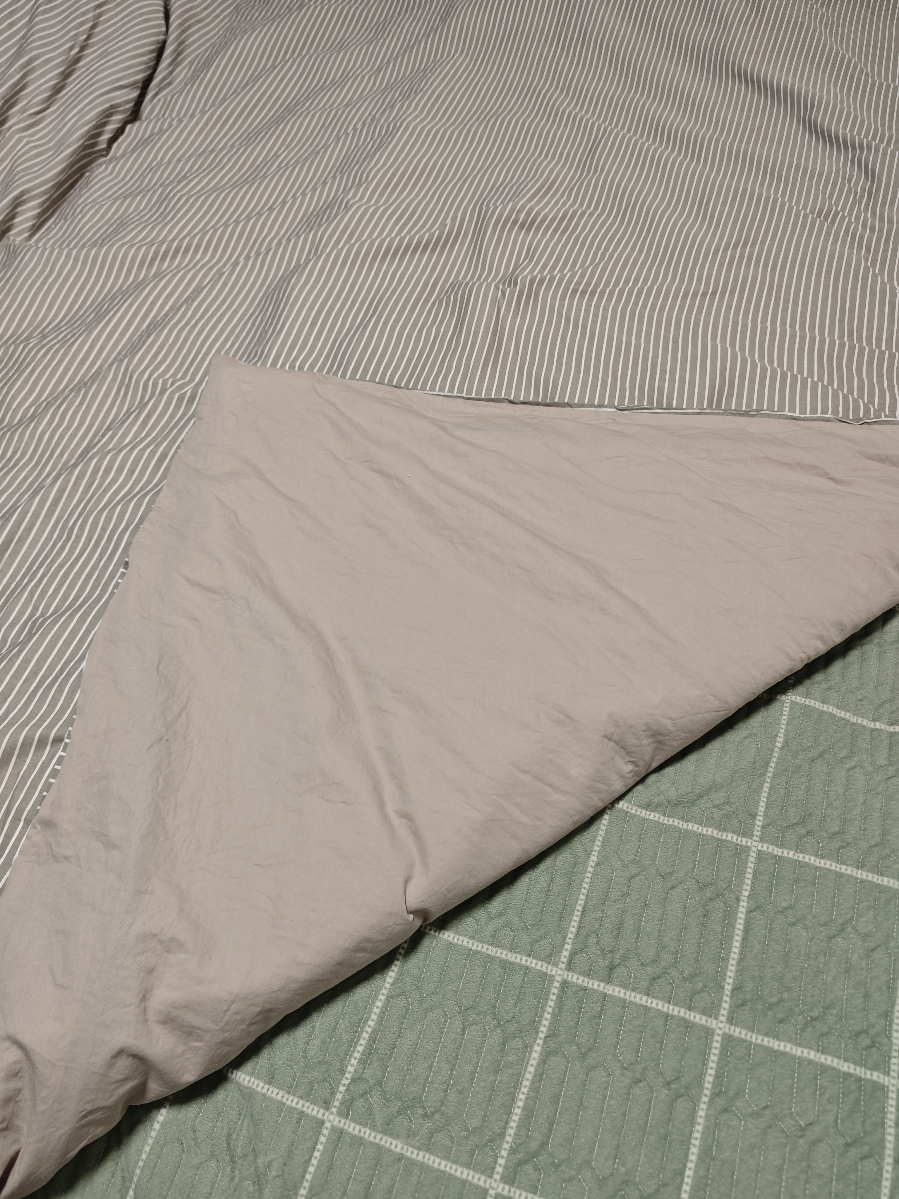 无印良品A类100%纯棉被套单件 全棉双人学生宿舍专用床上用品200*230cm 实拍图