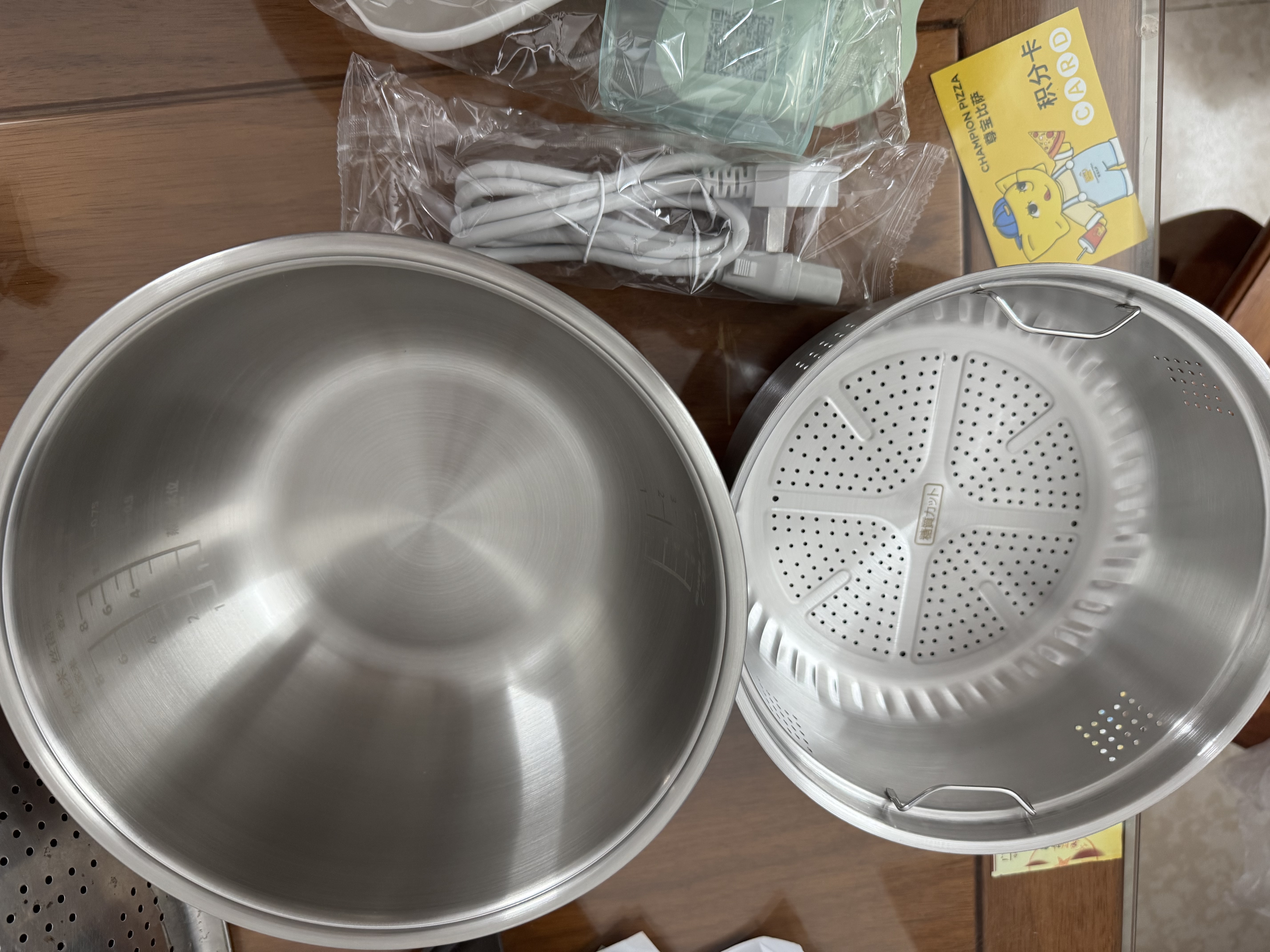 东芝（TOSHIBA）【旗舰爆款】0涂层电饭煲4-5人无涂层不沾316L不锈钢内胆家用电饭锅RC-15HOVC(W) 实拍图