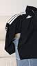 阿迪达斯（adidas）外套男2026春秋新款针织立领夹克外套防风棉质运动服 黑白 M 实拍图