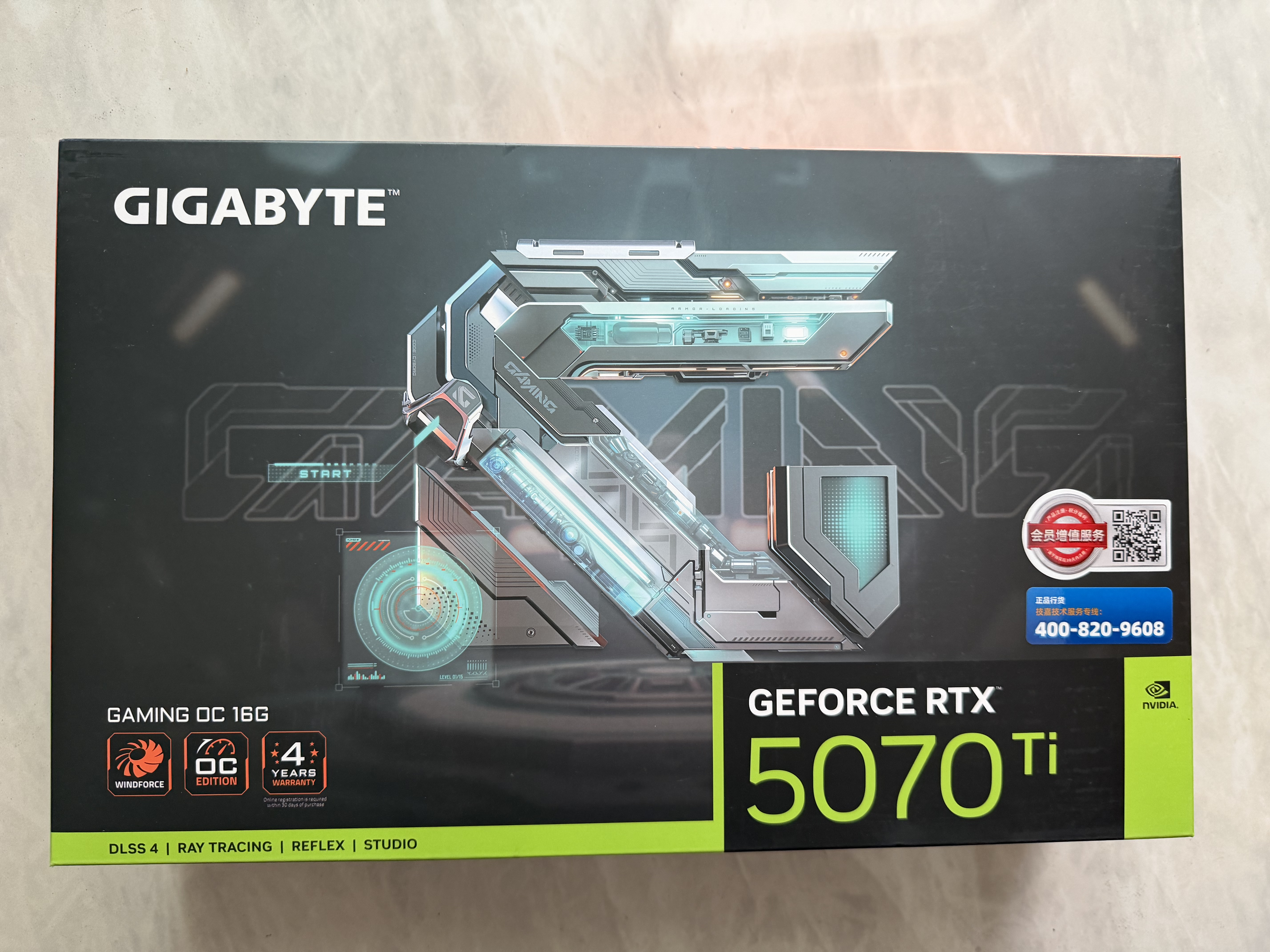 技嘉（GIGABYTE）5070Ti显卡 魔鹰 GeForce RTX 5070 Ti Gaming OC 16G DLSS5 游戏设计OpenClaw龙虾本地部署显卡 实拍图