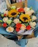 花旺成人礼同城鲜花配送小时达生日礼物向日葵玫瑰花束生日全国小时达 【百事顺意】向日葵香槟韩式花束|DS934 实拍图