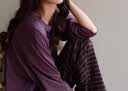 古今（GUJIN）纯棉100全棉长袖睡衣女春秋新品家居服睡裤大码可外穿高级套装L 实拍图