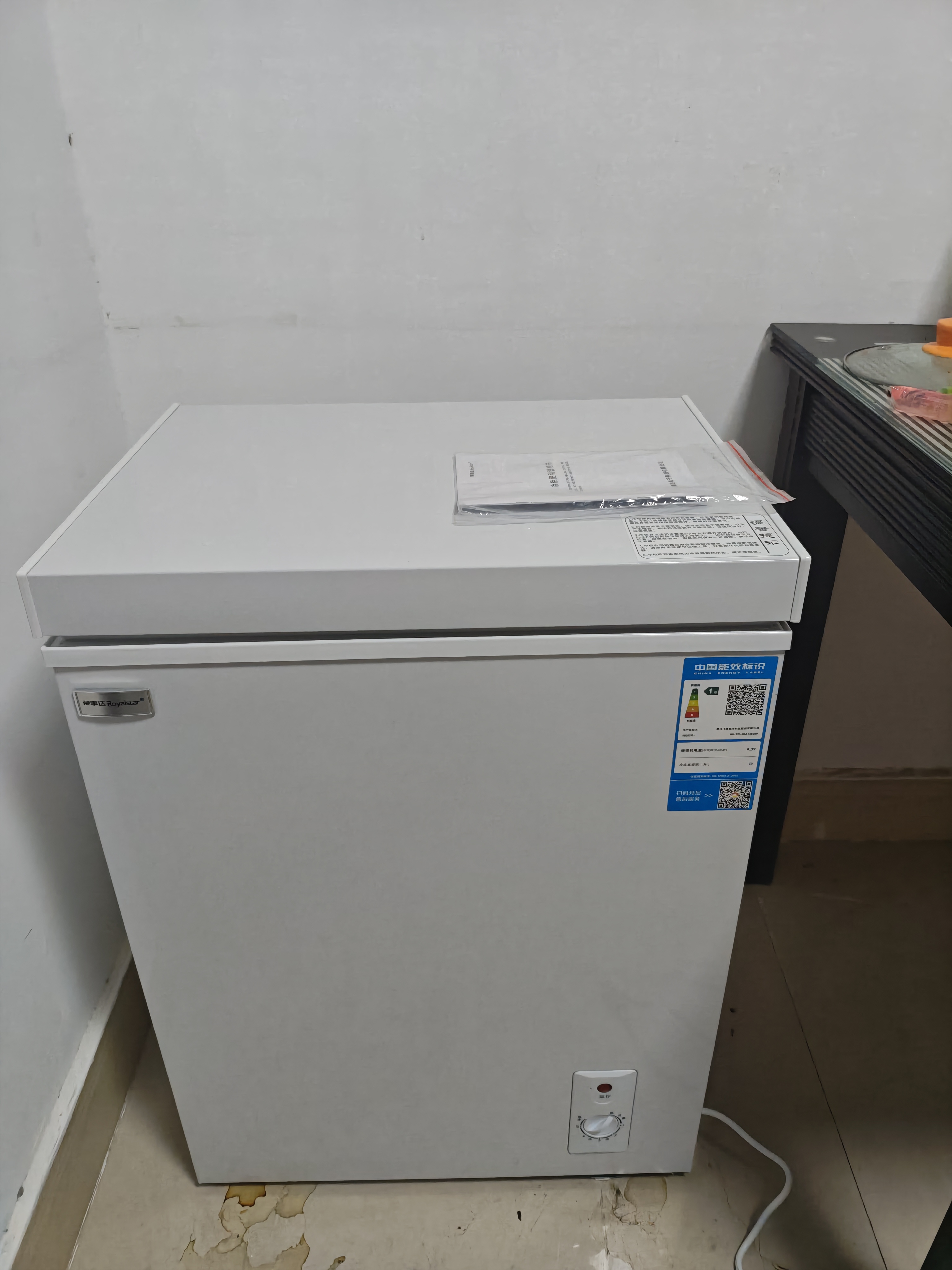 荣事达（Royalstar）小冰柜家用小型冷冻保鲜迷你冷藏商用卧式冷柜单用储母乳柜节能省电 148白色【可囤100斤肉 加厚发泡 强制冷】 实拍图