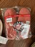 回力加绒男女棉拖鞋仿兔毛内里锁温脚感棉拖女款HL0411皮红38-39码 实拍图