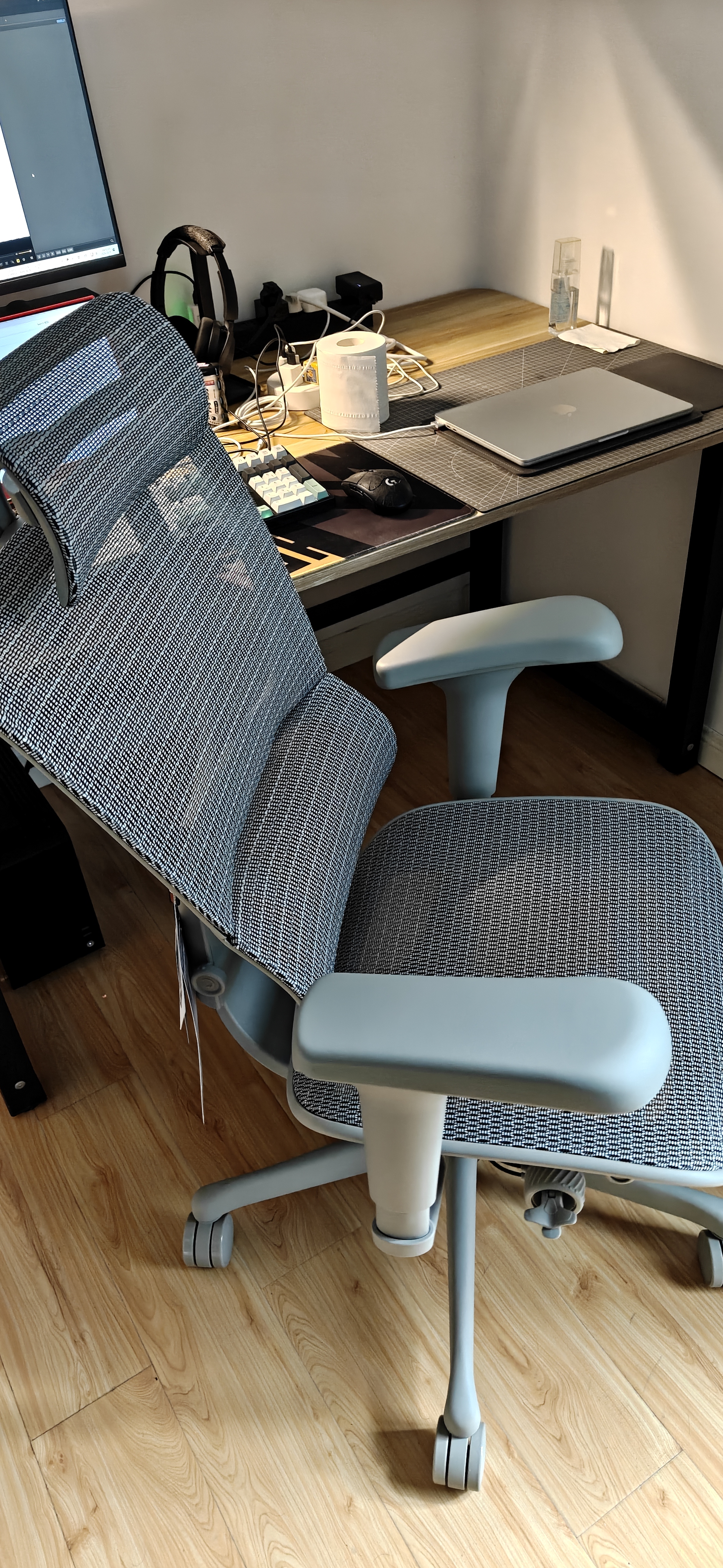 Ergonor保友优b雄鹰 电脑椅人体工学椅家用 电竞椅办公椅子靠背老板椅 【优b雄鹰X】银白网 精准承托 舒适久坐 实拍图