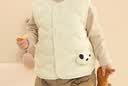 巴拉巴拉童装宝宝马甲外穿冬装婴儿衣服背心羽绒服轻薄萌男童女童儿童 奶白10530-白鸭绒 80 实拍图