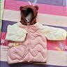 迷你巴拉（minibala）【三防】男童女童轻暖羽绒服儿童萌趣造型冬连帽儿童外套秋冬新款 粉红60033 【白鸭绒-1000+清洁度】 110 【45.7g】 实拍图