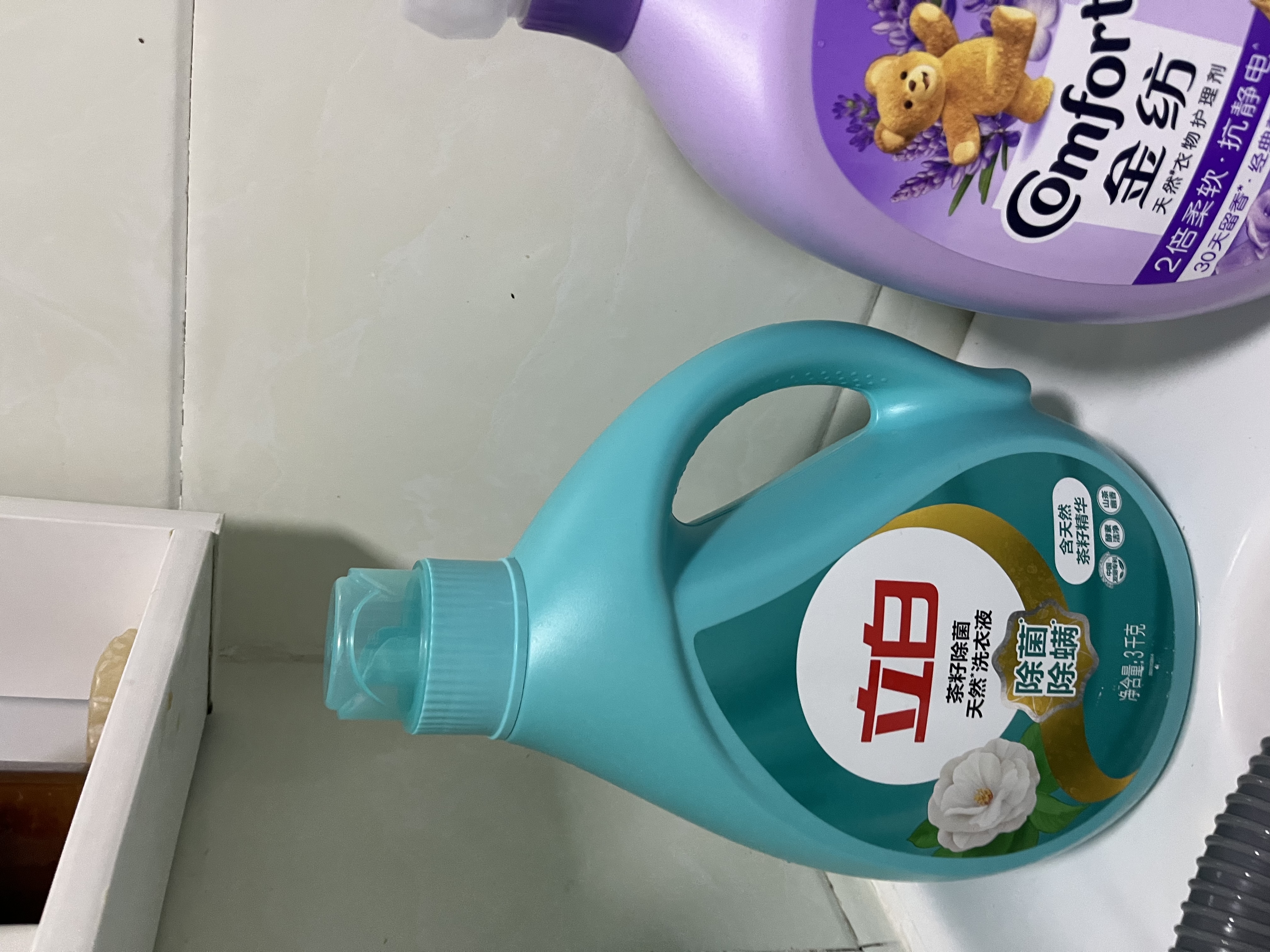 立白茶籽除菌洗衣液3kg*4桶除菌除螨温和洁净山茶香 茶籽除菌洗衣液 实拍图