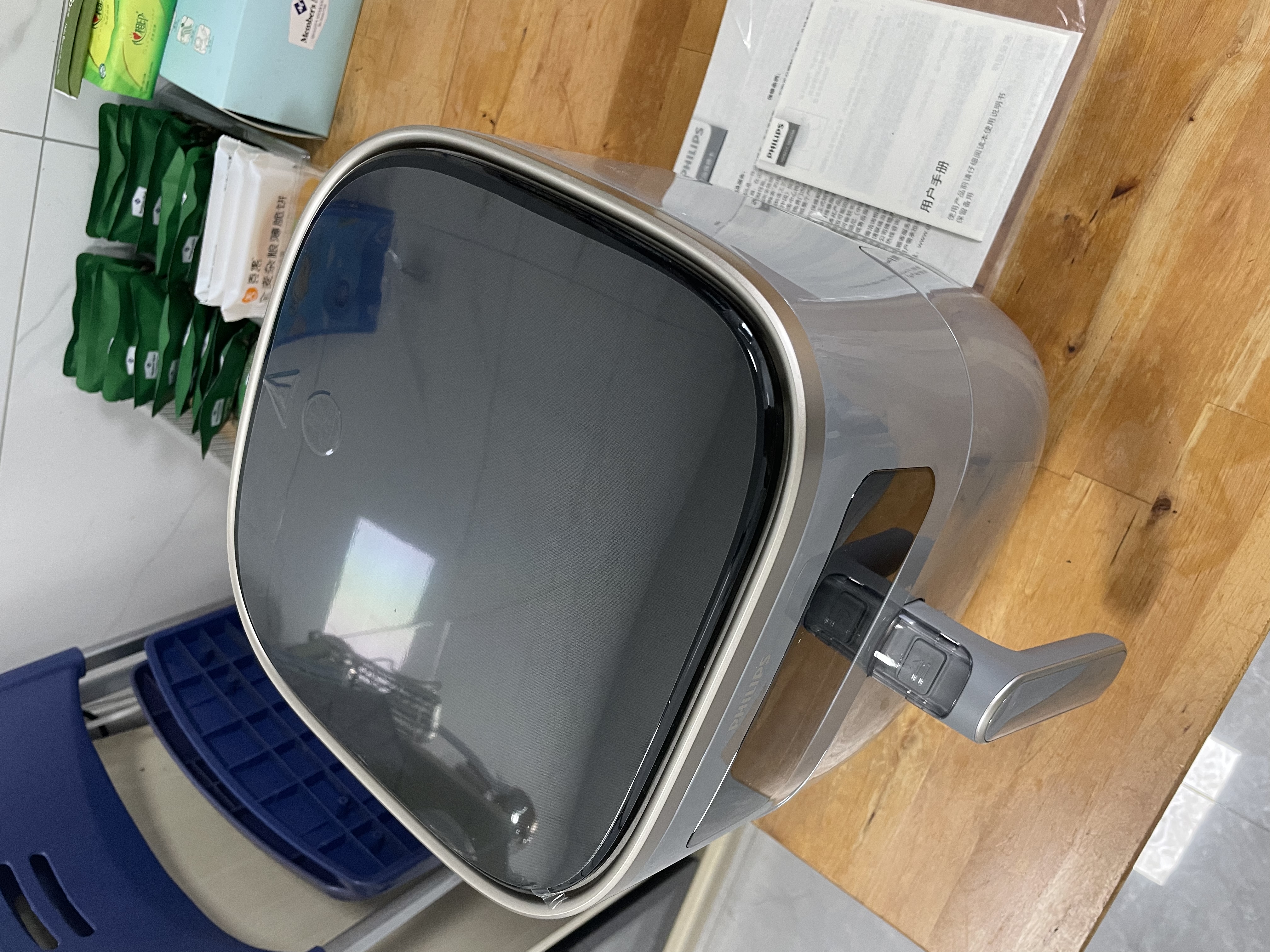 飞利浦（PHILIPS）【26首发升级新品】0氟含钛空气炸锅家用可视窗口5.6L大容量多功能免翻面空气炸烤箱一体机HD9258 实拍图