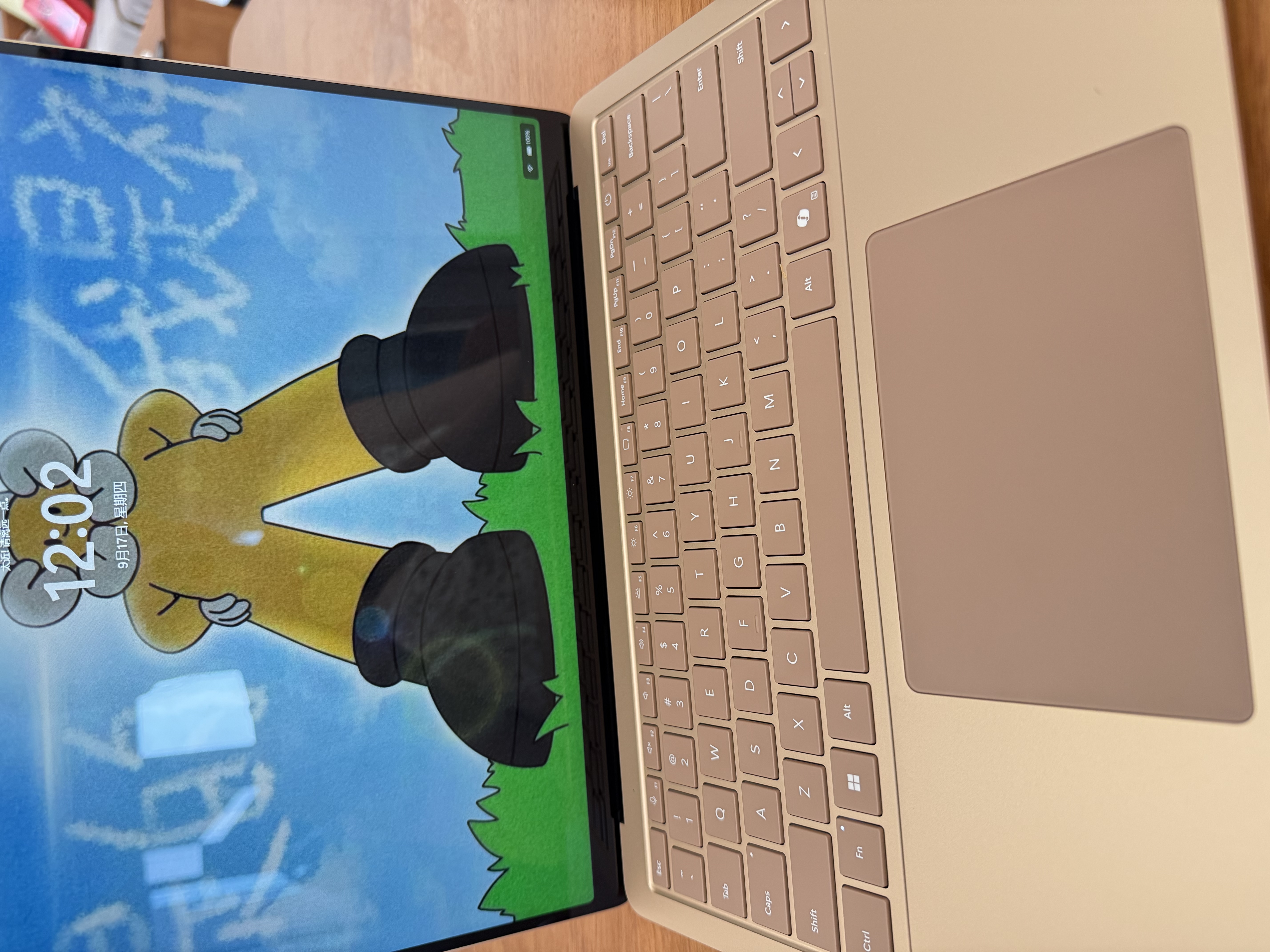 微软（Microsoft）Surface Laptop 第7代 13.8英寸 轻薄笔记本电脑 国家补贴 骁龙 X Elite 16G 512G 沙漫金 触控屏 实拍图
