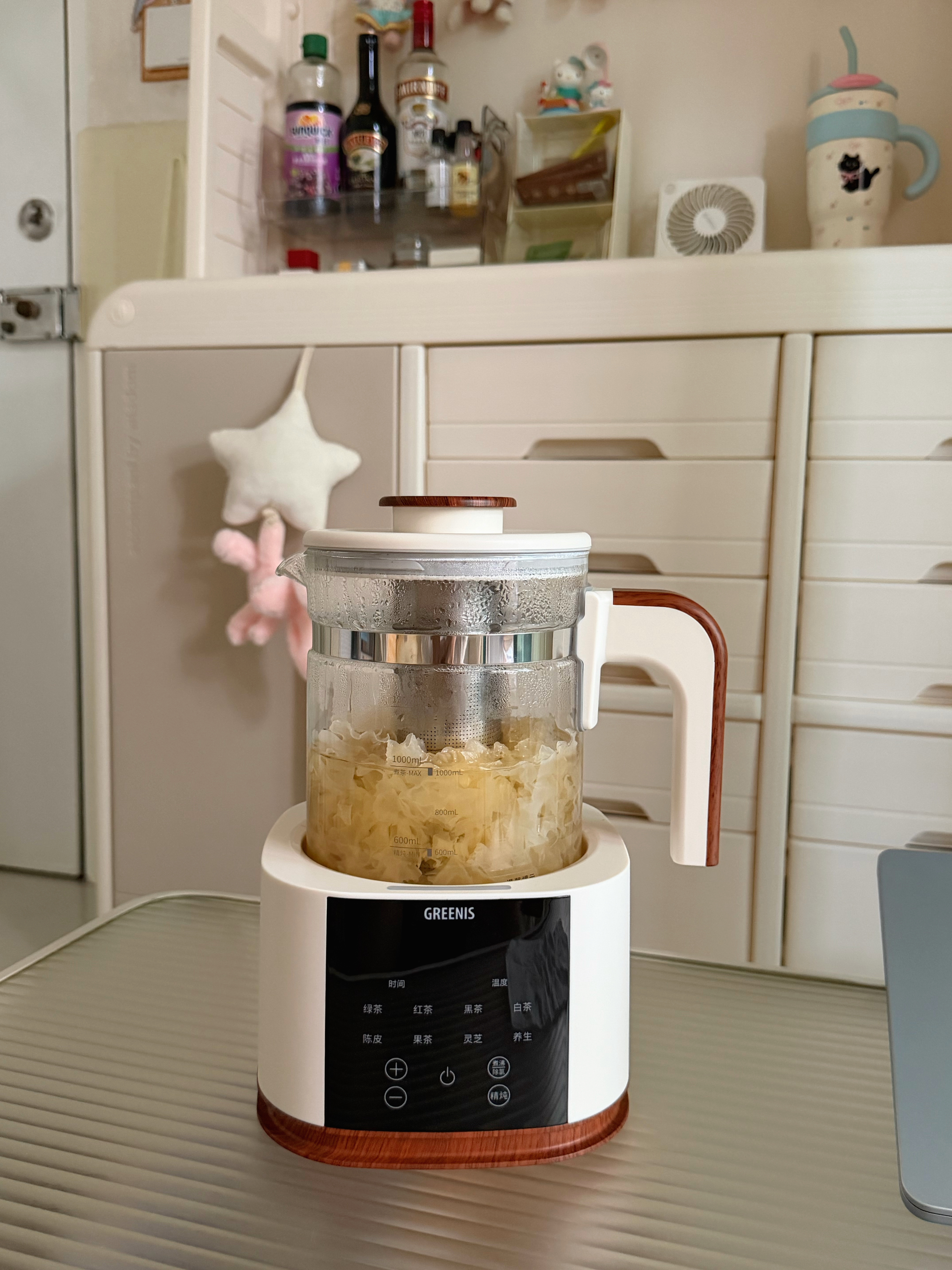 格丽思（GREENIS）养生壶纯钛煮茶壶陈皮煮茶器家用炖煮壶花茶壶烧水壶保温一体全自动恒温电热水壶电炖壶礼物 实拍图