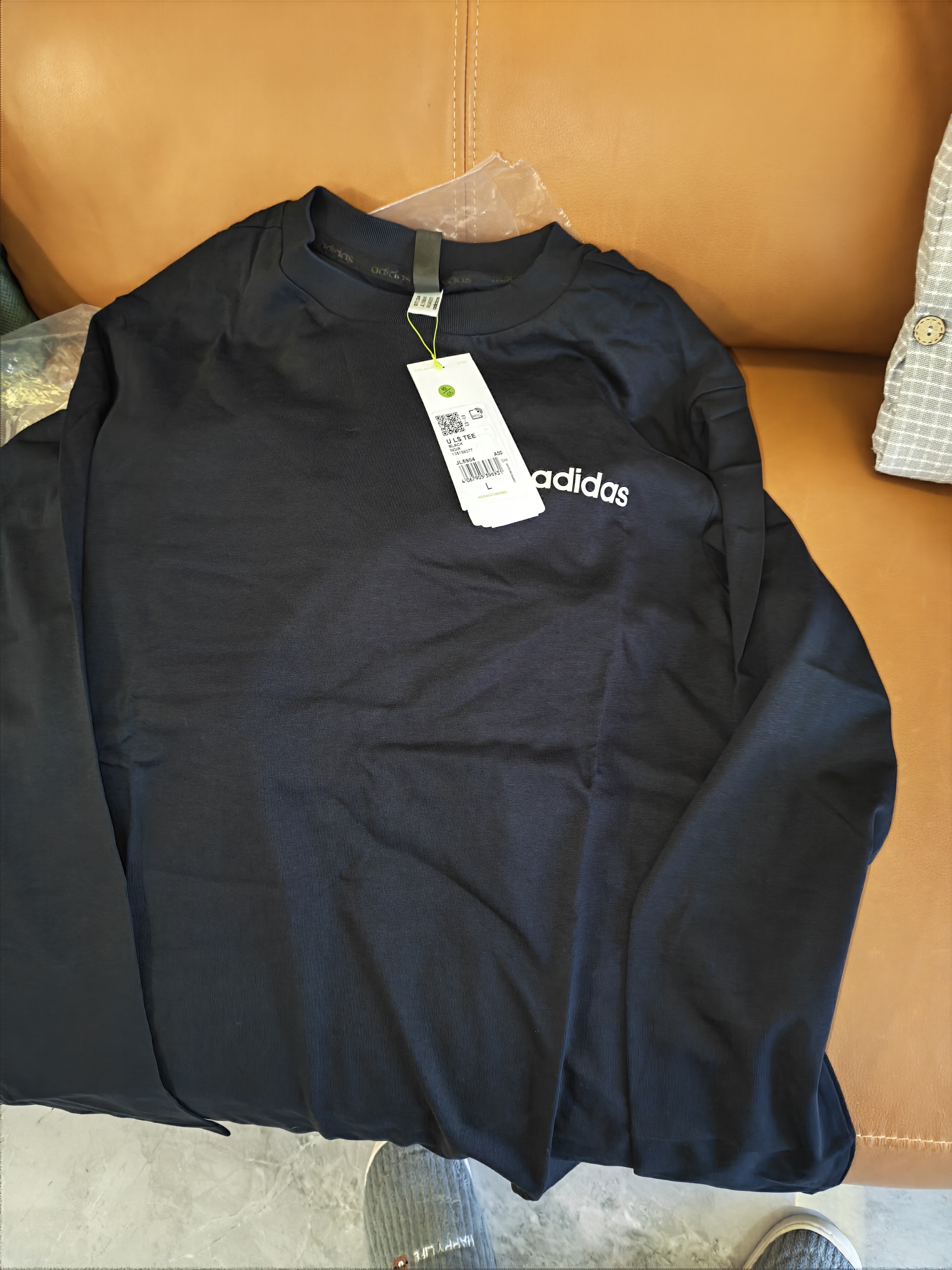 阿迪达斯（adidas）男女同款时尚潮流套头纯棉卫衣JL5904 实拍图