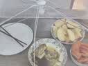 拜杰盖菜罩可折叠菜罩家用食物饭菜防尘罩防苍蝇餐桌罩白色圆形 80cm 实拍图