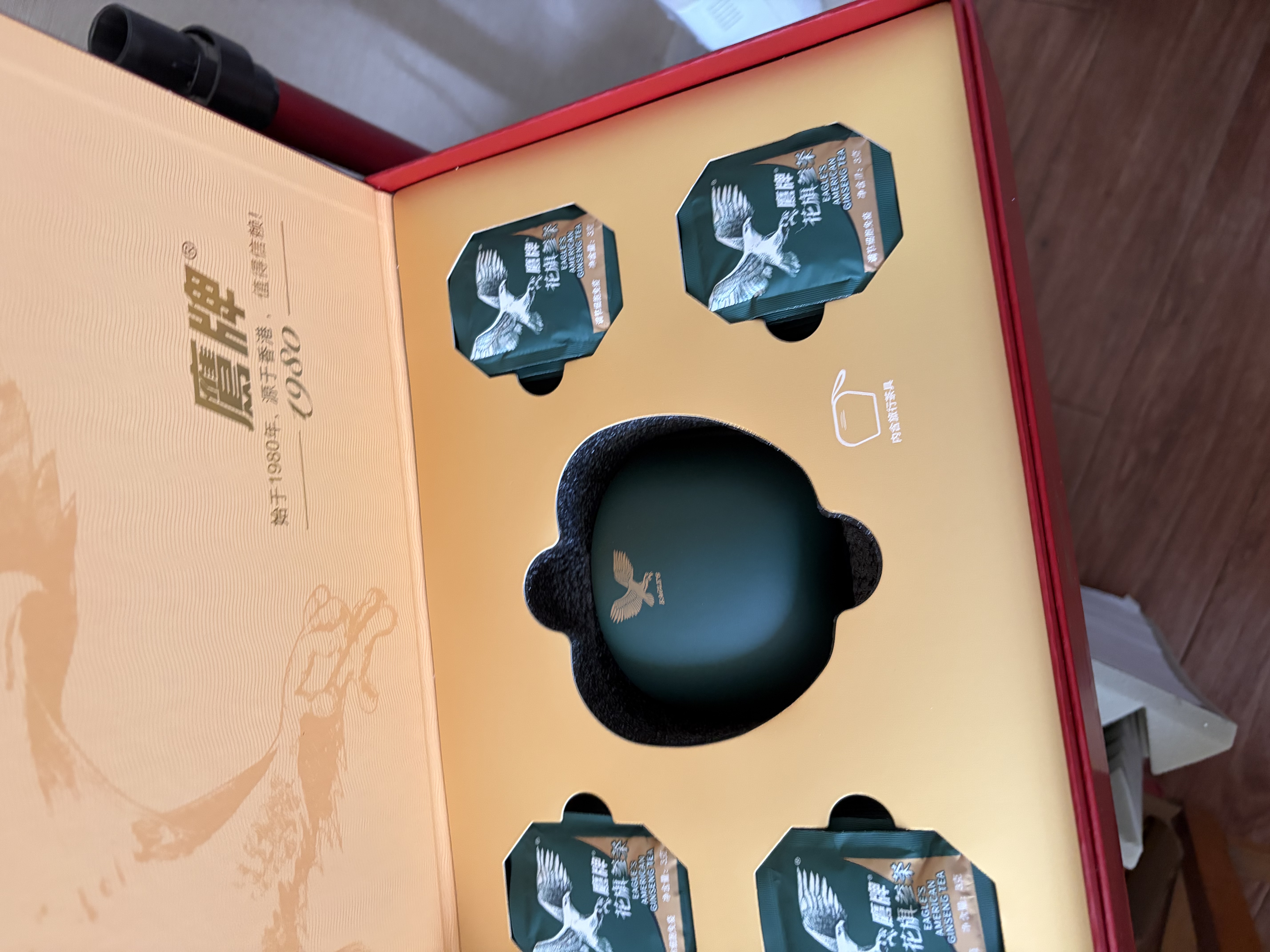 鹰牌花旗参茶3g*2包装 实拍图