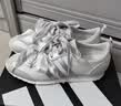adidas「冰淇淋T头鞋」VS JOG 2.0薄底运动鞋男女阿迪达斯轻运动 亮白/金属银/浅灰   37 实拍图