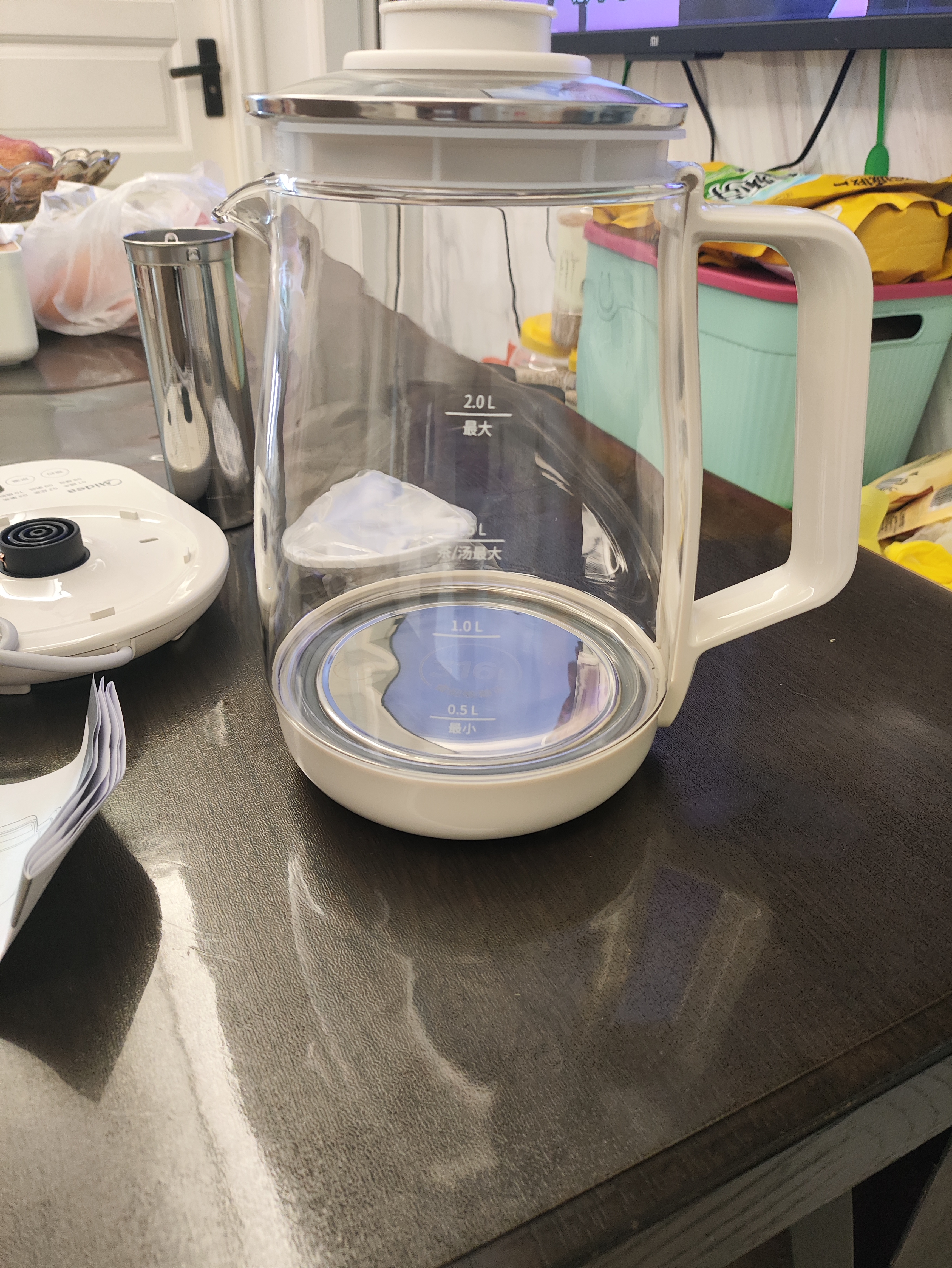 美的（Midea）养生壶 2L大容量全自动烧水壶 316L母婴材质花茶壶 电热水壶 24h恒温泡奶机 煮茶器MK-YS20P502 实拍图