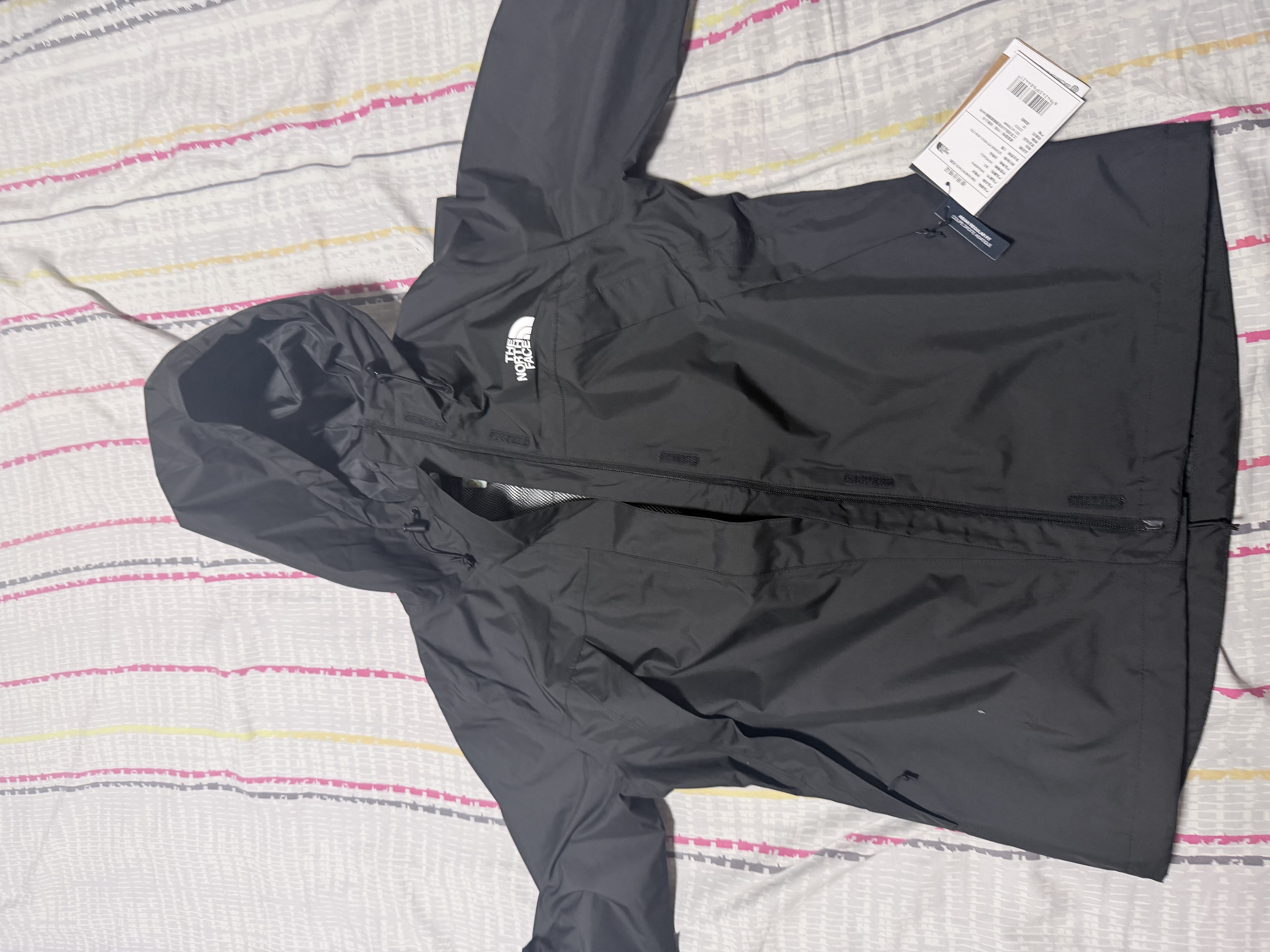 北面（The North Face）冲锋衣女户外运动防风连帽外套夹克单层登山服 8DFA JK3 L/165 实拍图