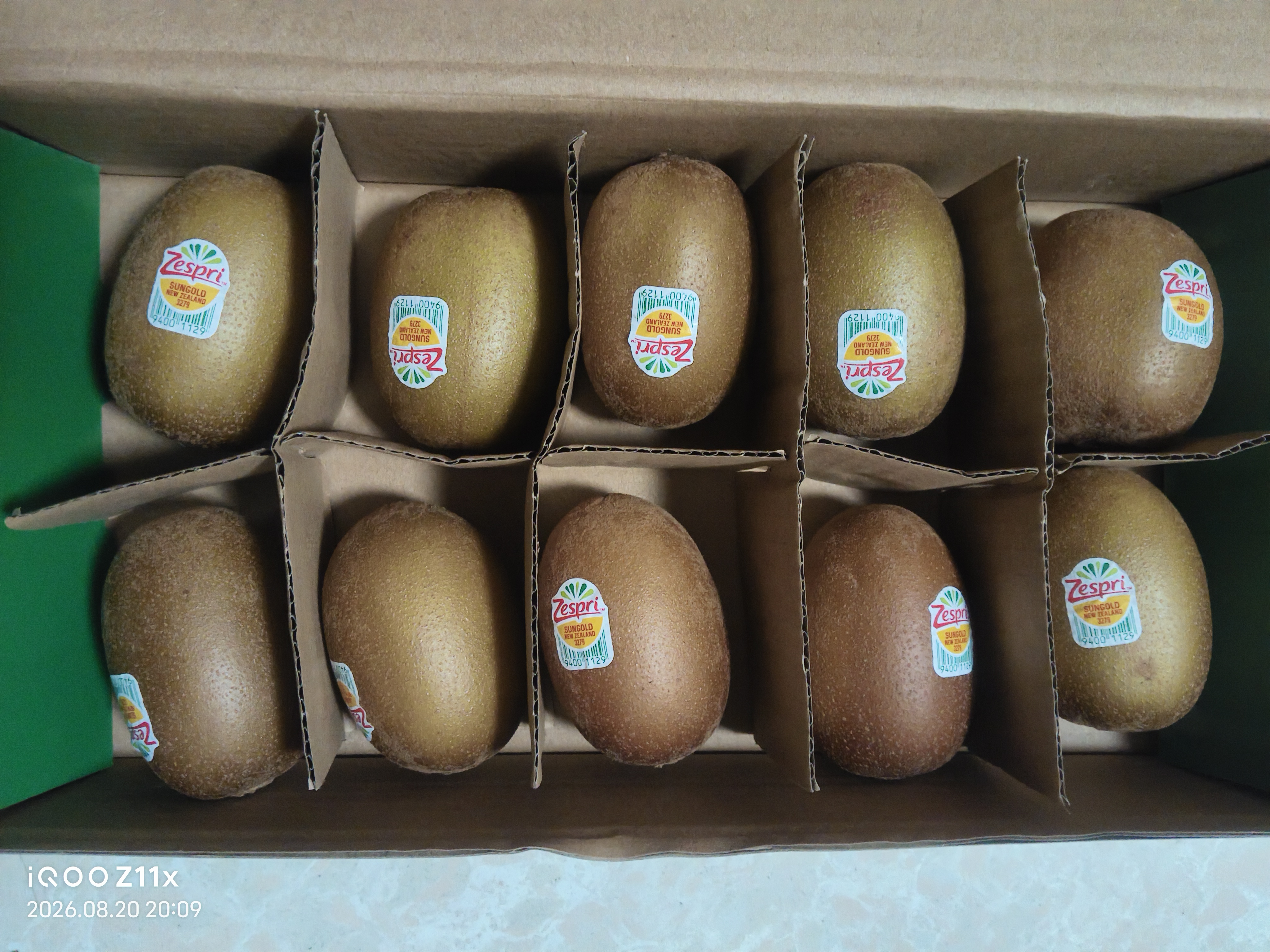 佳沛（zespri）新西兰金奇异果10个装单果重103-114g猕猴桃中秋节礼品送水果礼盒 实拍图